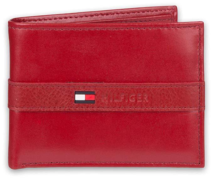 

Кожаное портмоне мужское Tommy Hilfiger art840745 (Красный)