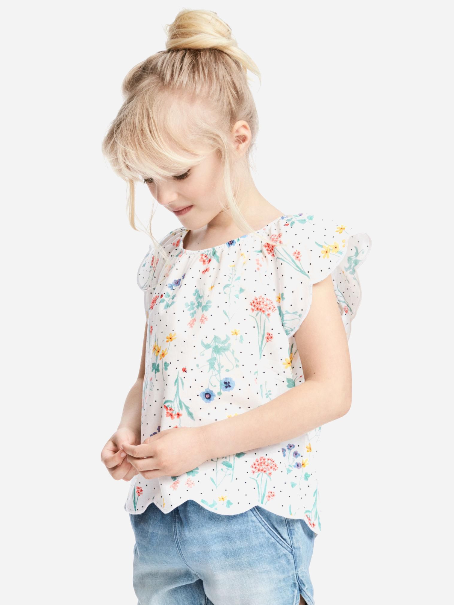 

Блуза H&M 4580055-AAXY 140 см Белая в узоры (DD3000002160686)