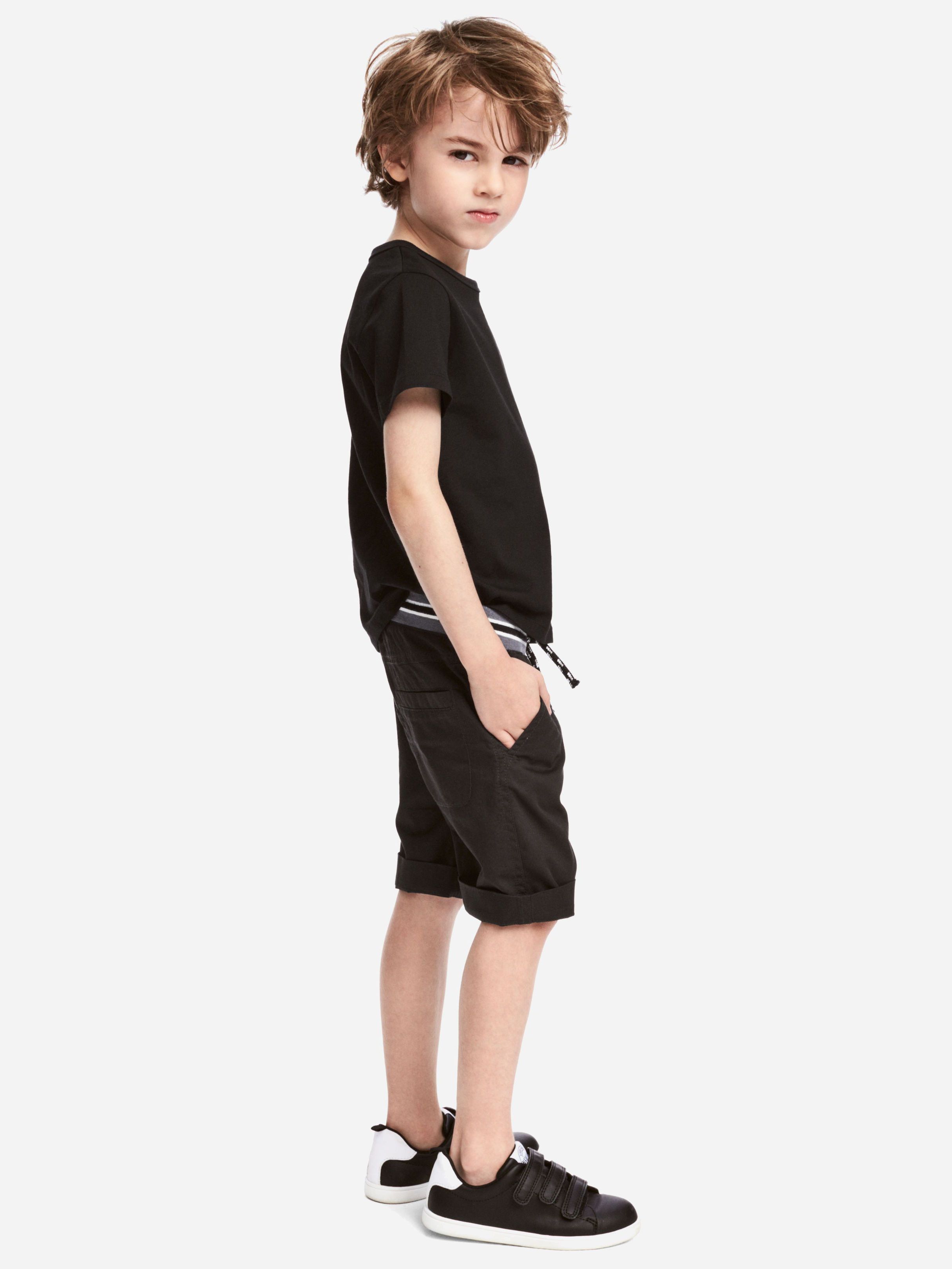 

Шорты H&M 4569175-AANT 110 см Черный/Серый
