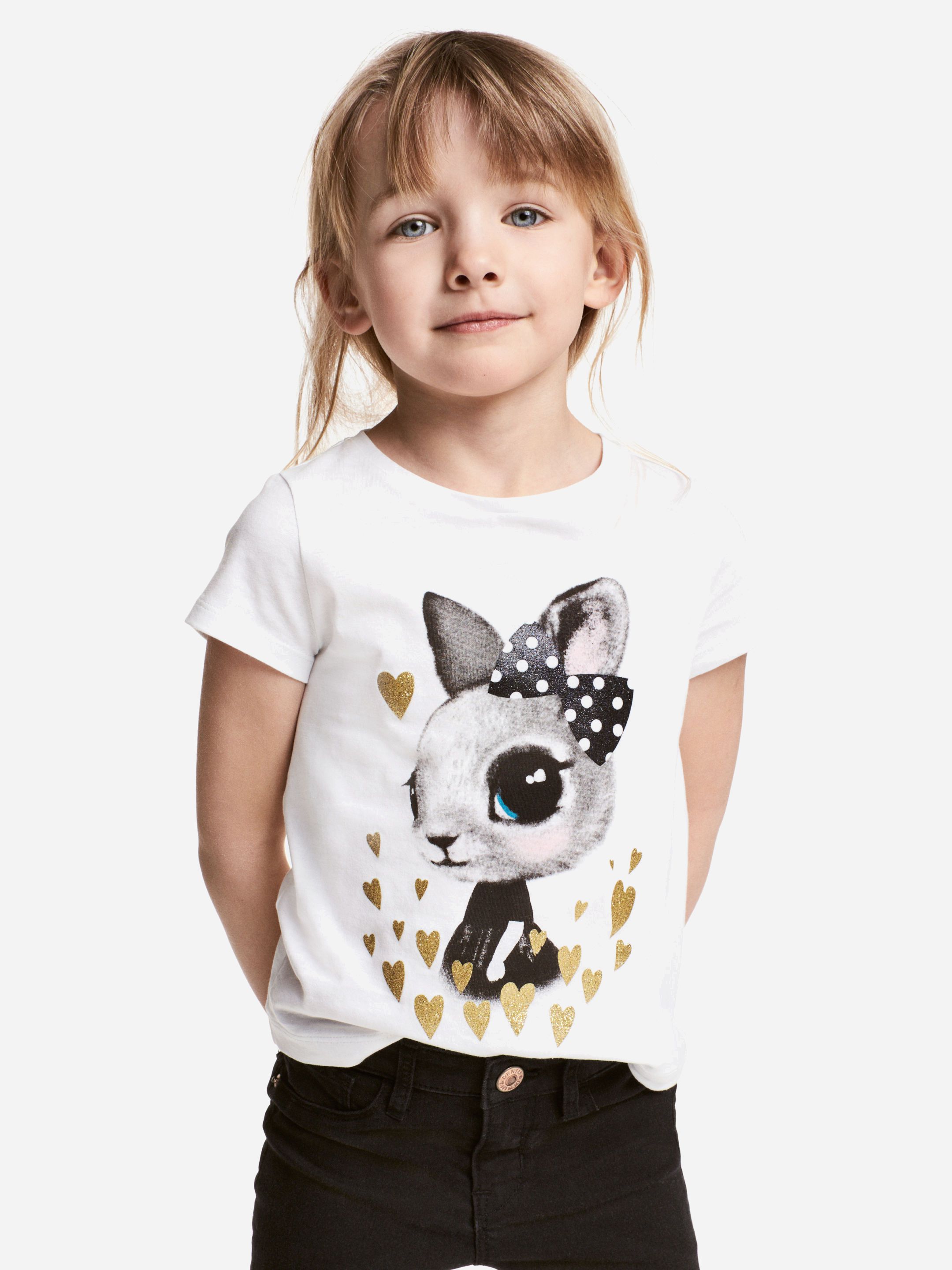 

Футболка H&M 4340385-AAPT-AAPT 98-104 см Белая с принтом