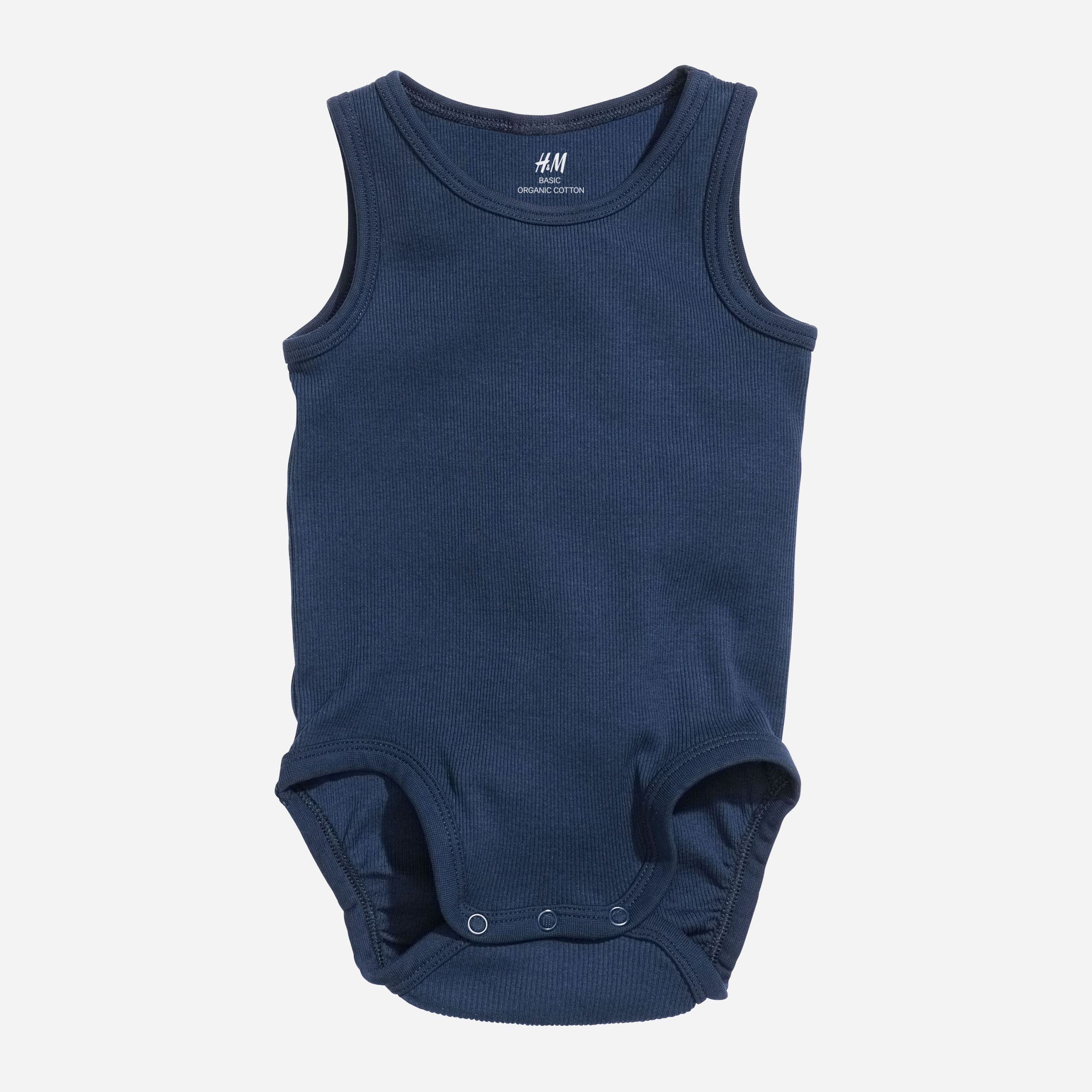 

Боди-майка H&M 3483307-AAQJ 62 см Темно-синяя