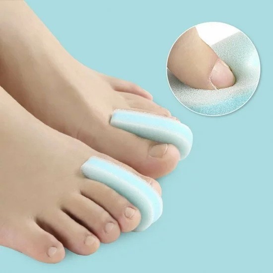 

Поролоновый мягкий корректор разделитель пальцев стопы плоский Foot Care 2 шт