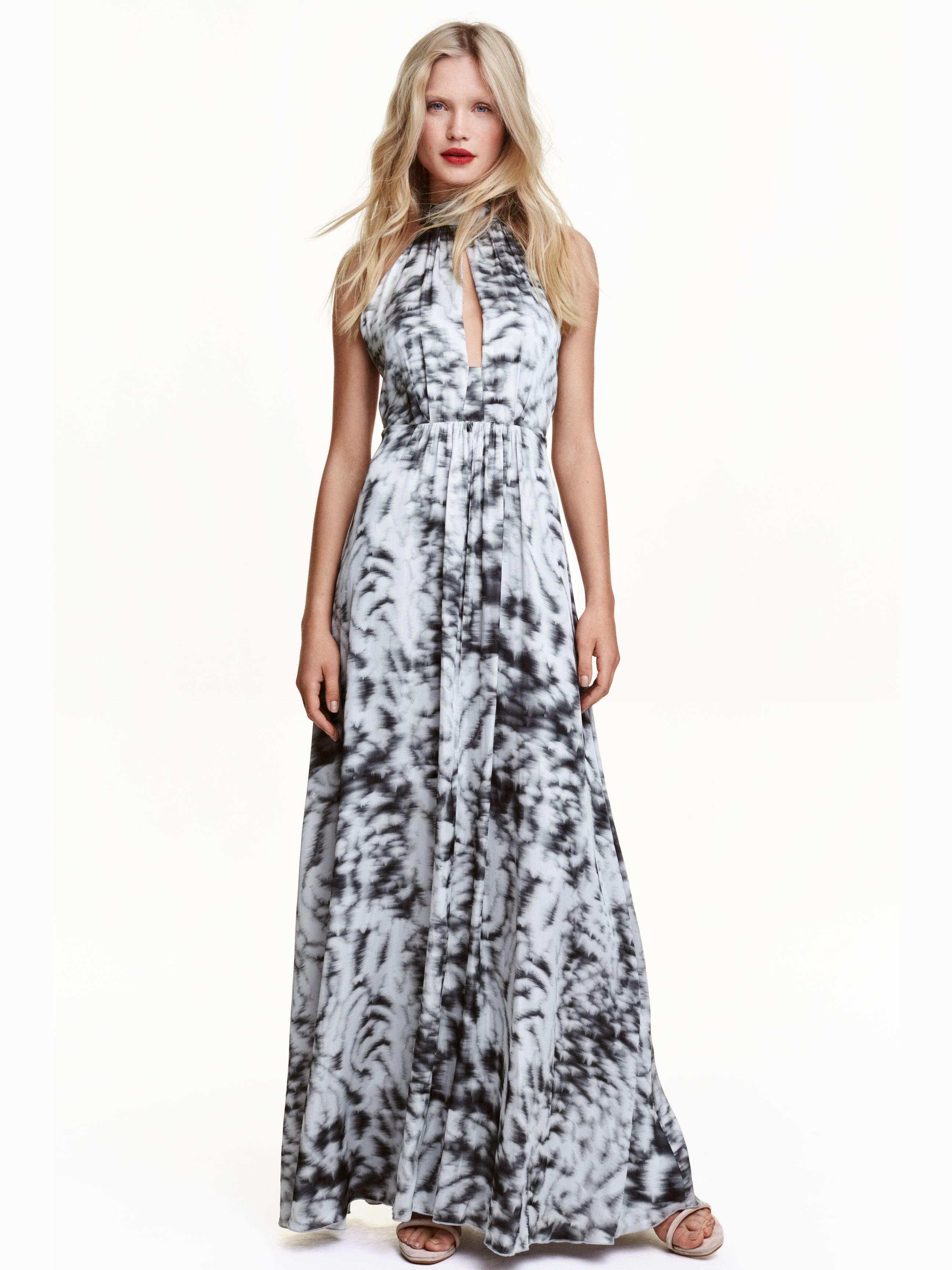 

Платье H&M 4374184-AAKK 42 Светло-серое с серым