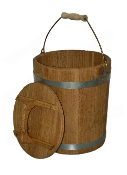 

Ведро для бани Wooden Barrels дуб 10 л.