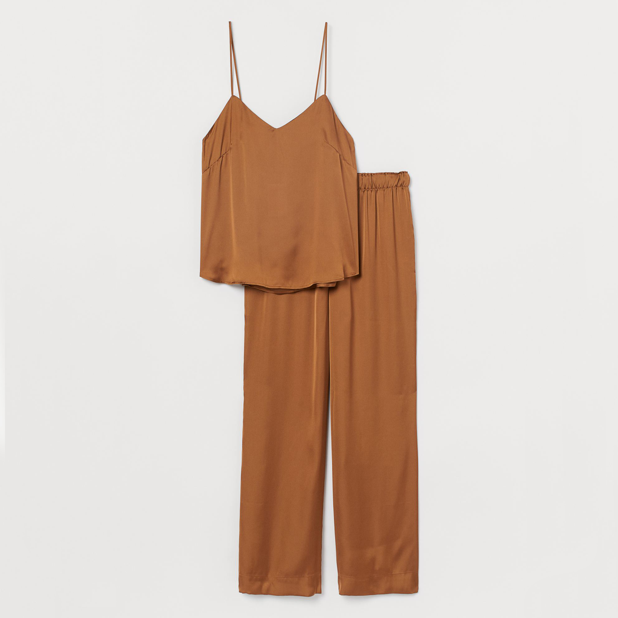 

Пижама (майка + брюки) H&M 2404-8053952 M Коричневая