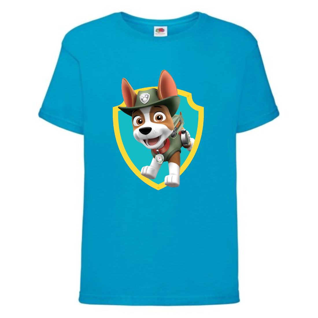 

Футболка детская Щенячий патруль (Paw Patrol) голубая (tracker-blue) размер 98 см