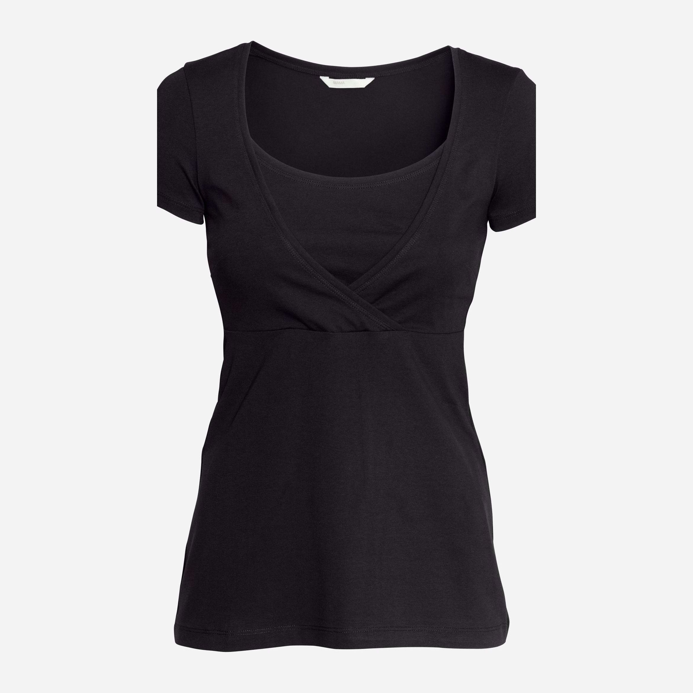 

Футболка для кормящих мам H&M Mama 4334148-AAAD XL Черная