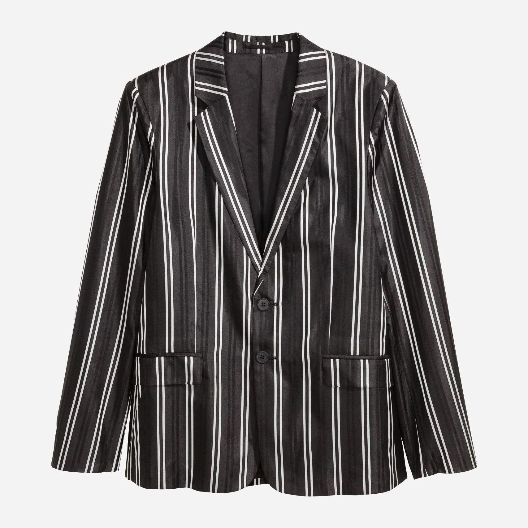 

Жакет H&M 4840045-AAWT 44 Черный с белым