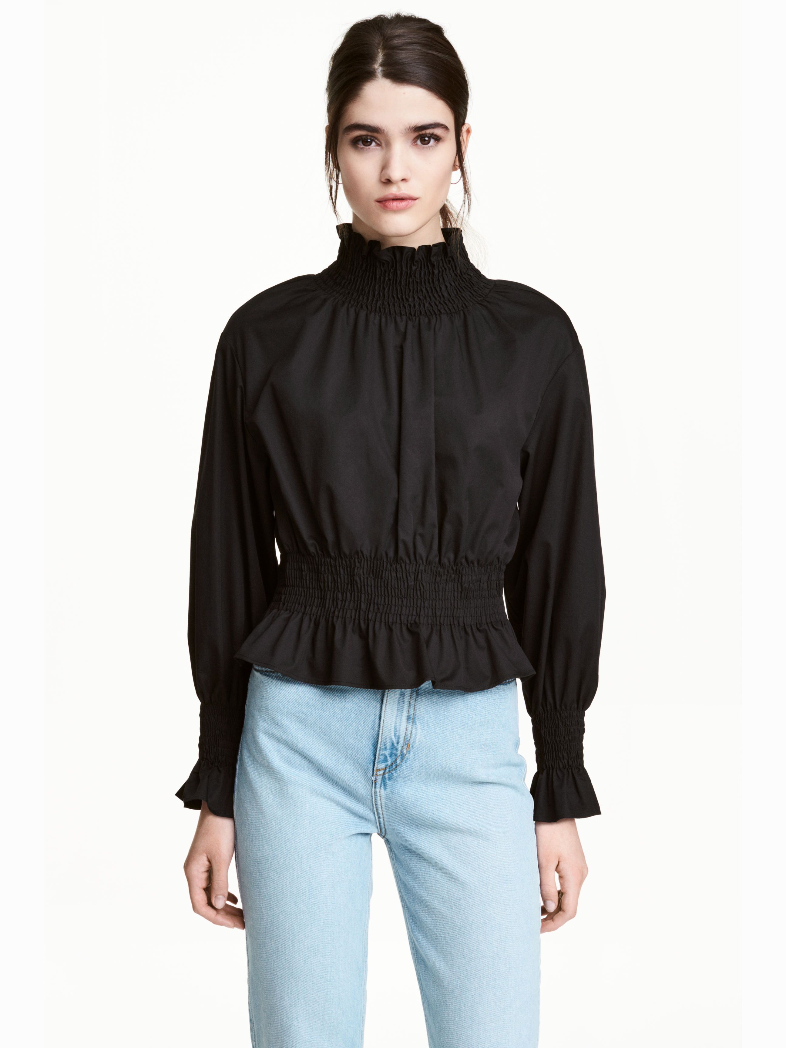 

Блузка H&M 4843975-AAAD 34 Черная