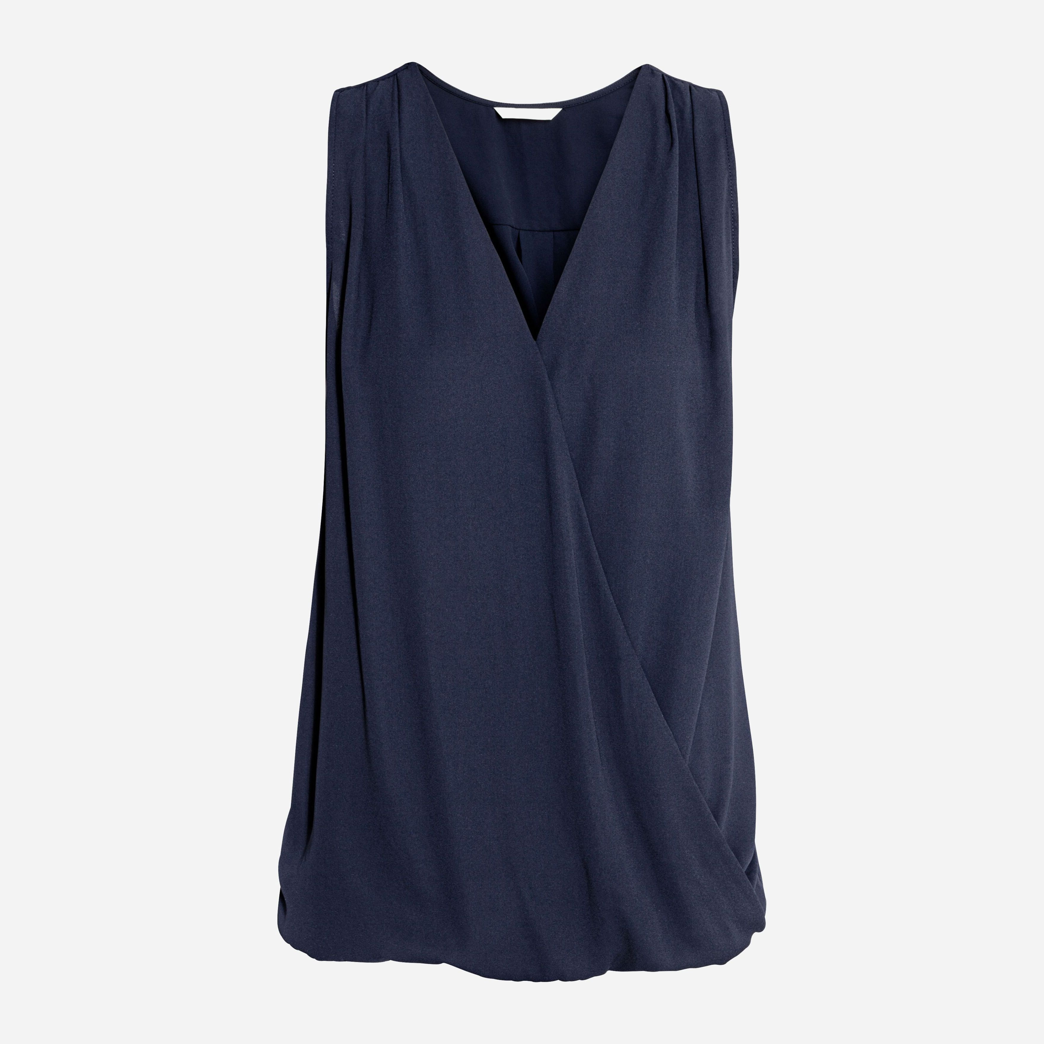 

Блузка H&M 4834605-AAQJ S Темно-синяя