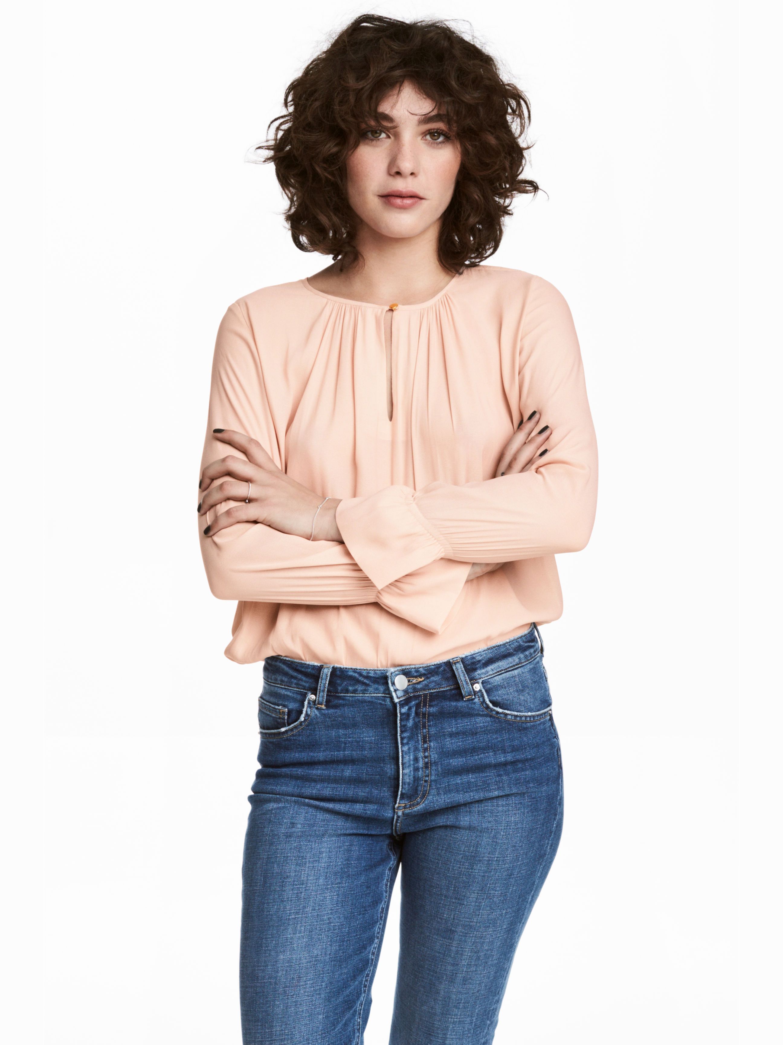 

Блузка H&M 4791845-ACTQ 32 Бежевая