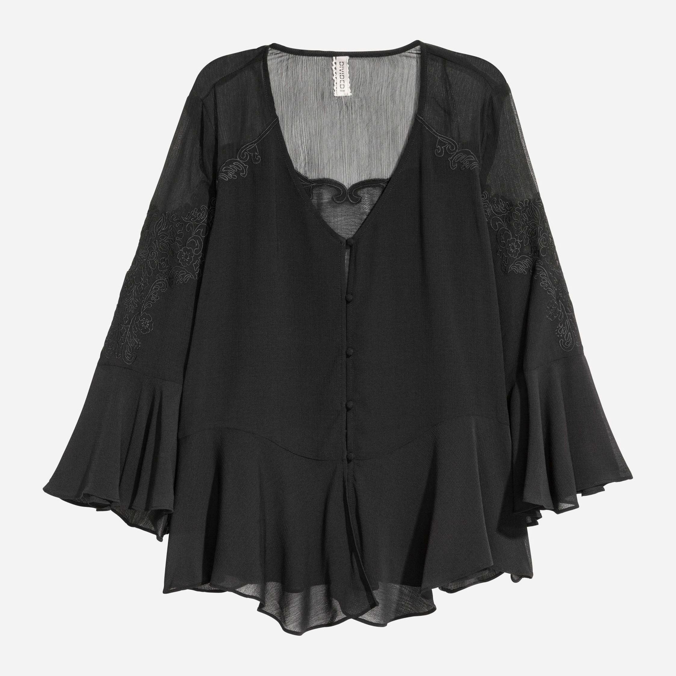 

Блузка H&M 4714566-AAAD 34 Черная
