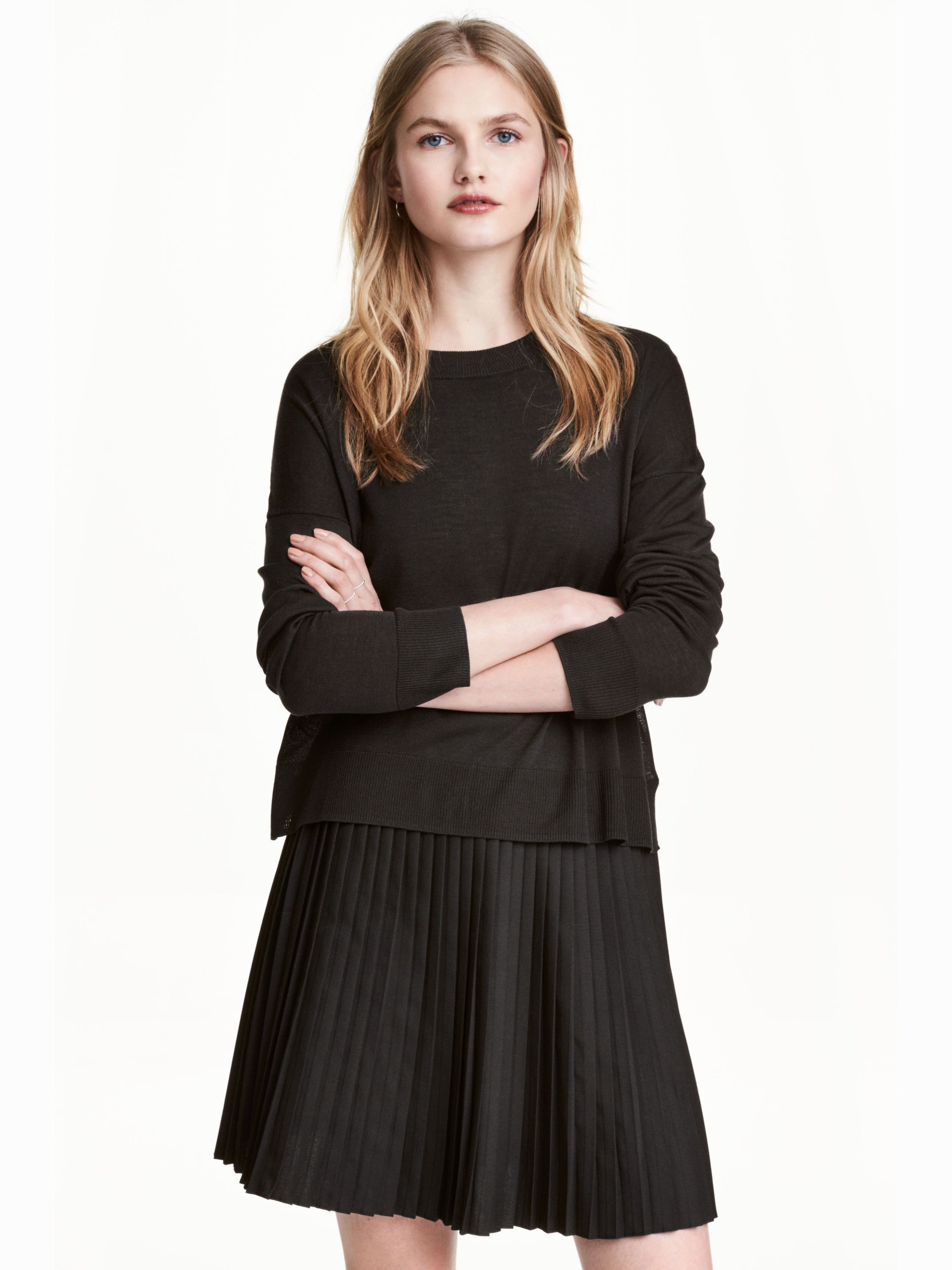 

Лонгслив H&M 4795555-AAAD L Черный