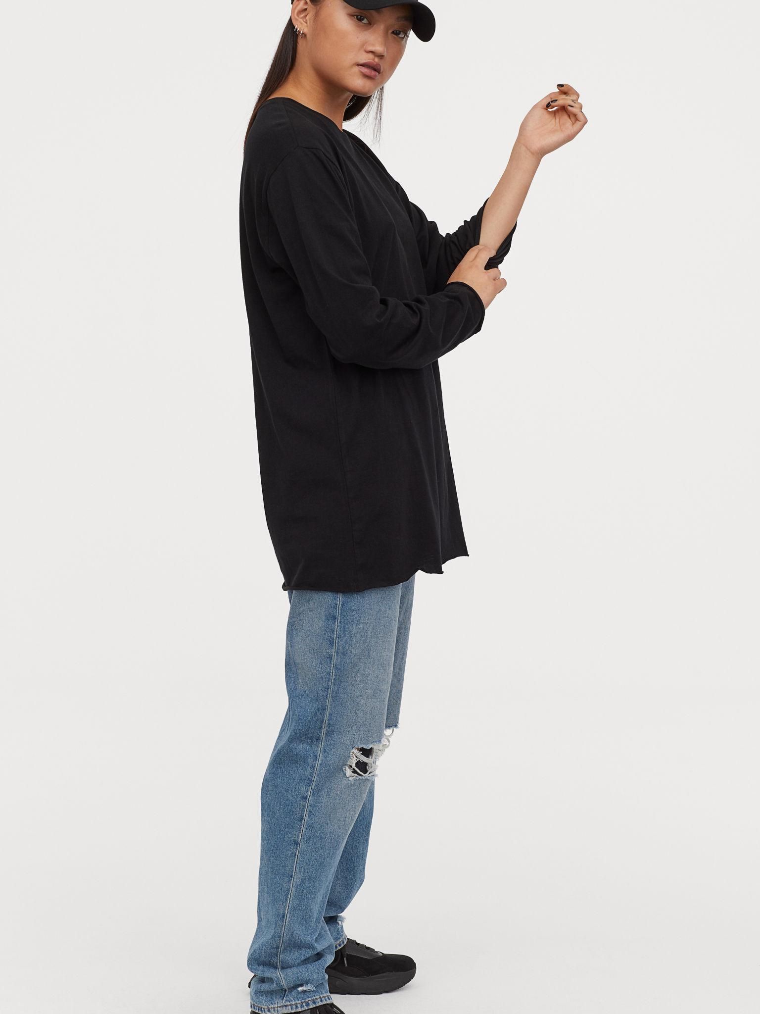 

Лонгслив H&M 5167129-AAAD XXS Черный