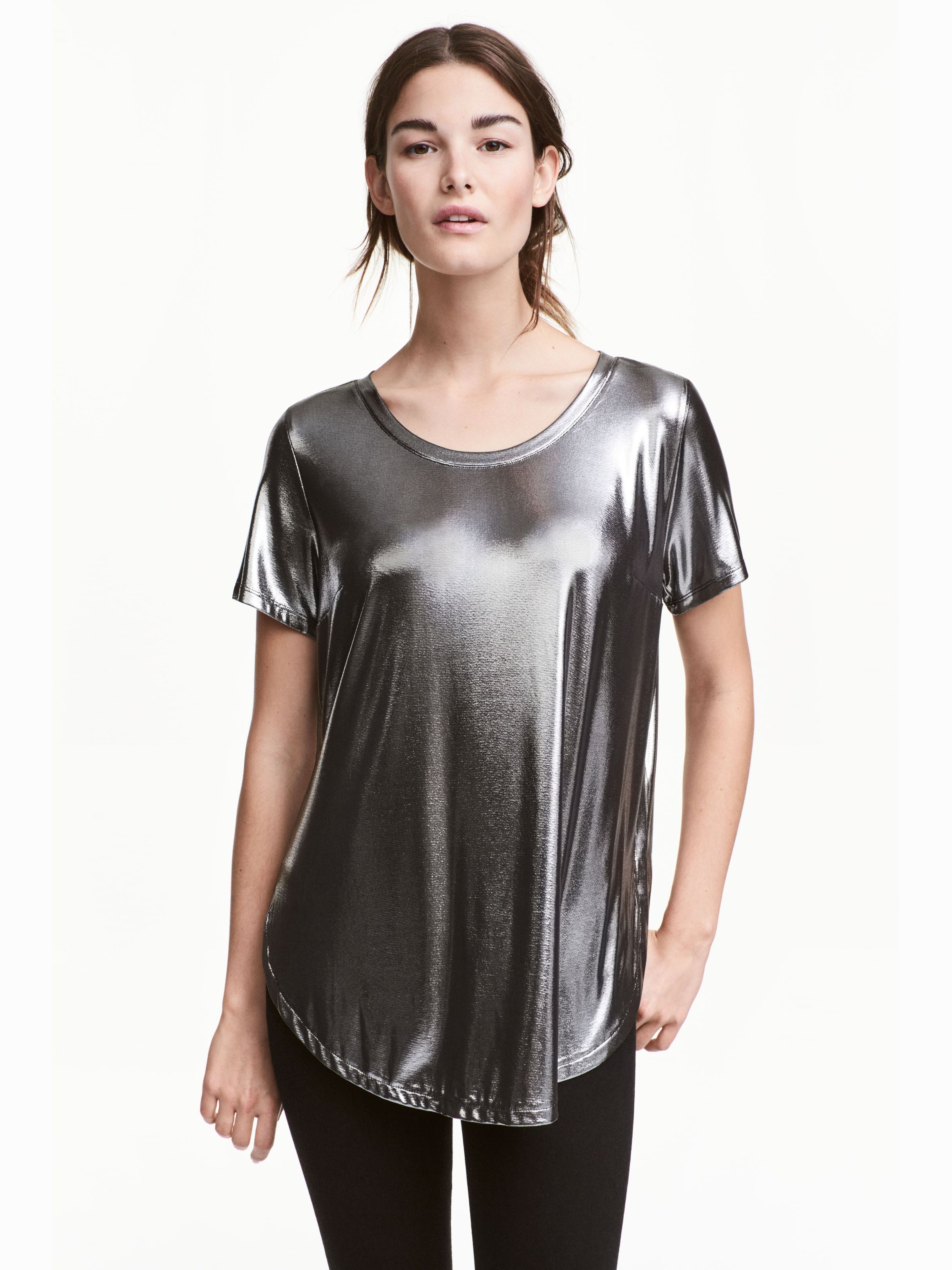 

Блузка H&M 4019804-ACXA XS Серебристая