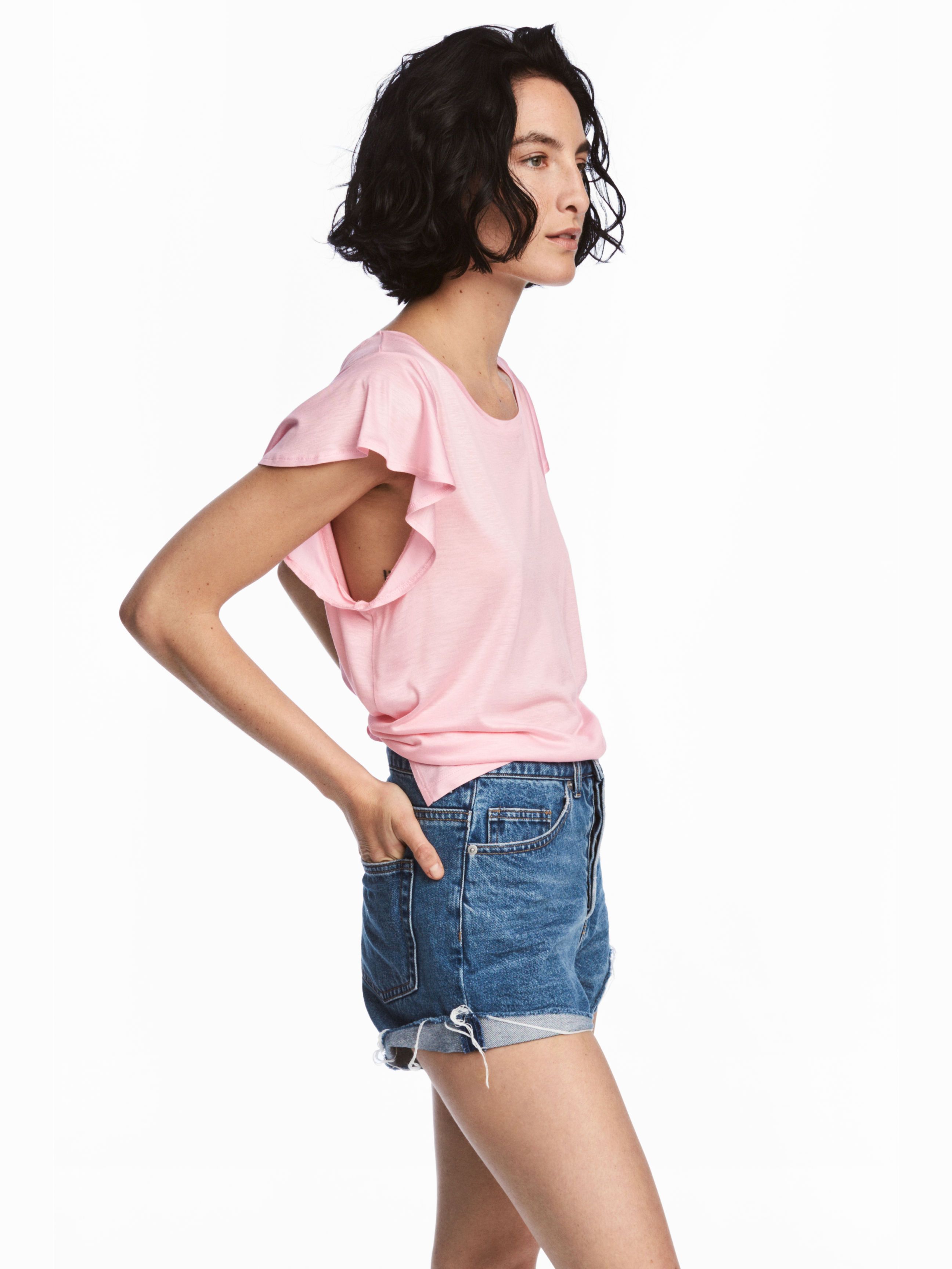 

Футболка H&M 5249586-ACWG S Розовая