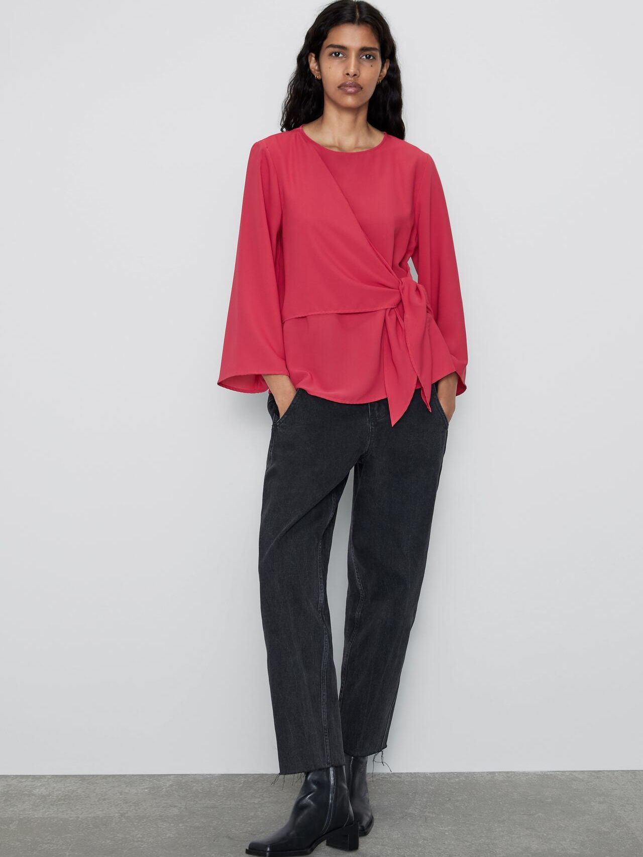 

Блузка Zara 3564/183/630-ACWG XS Розовая