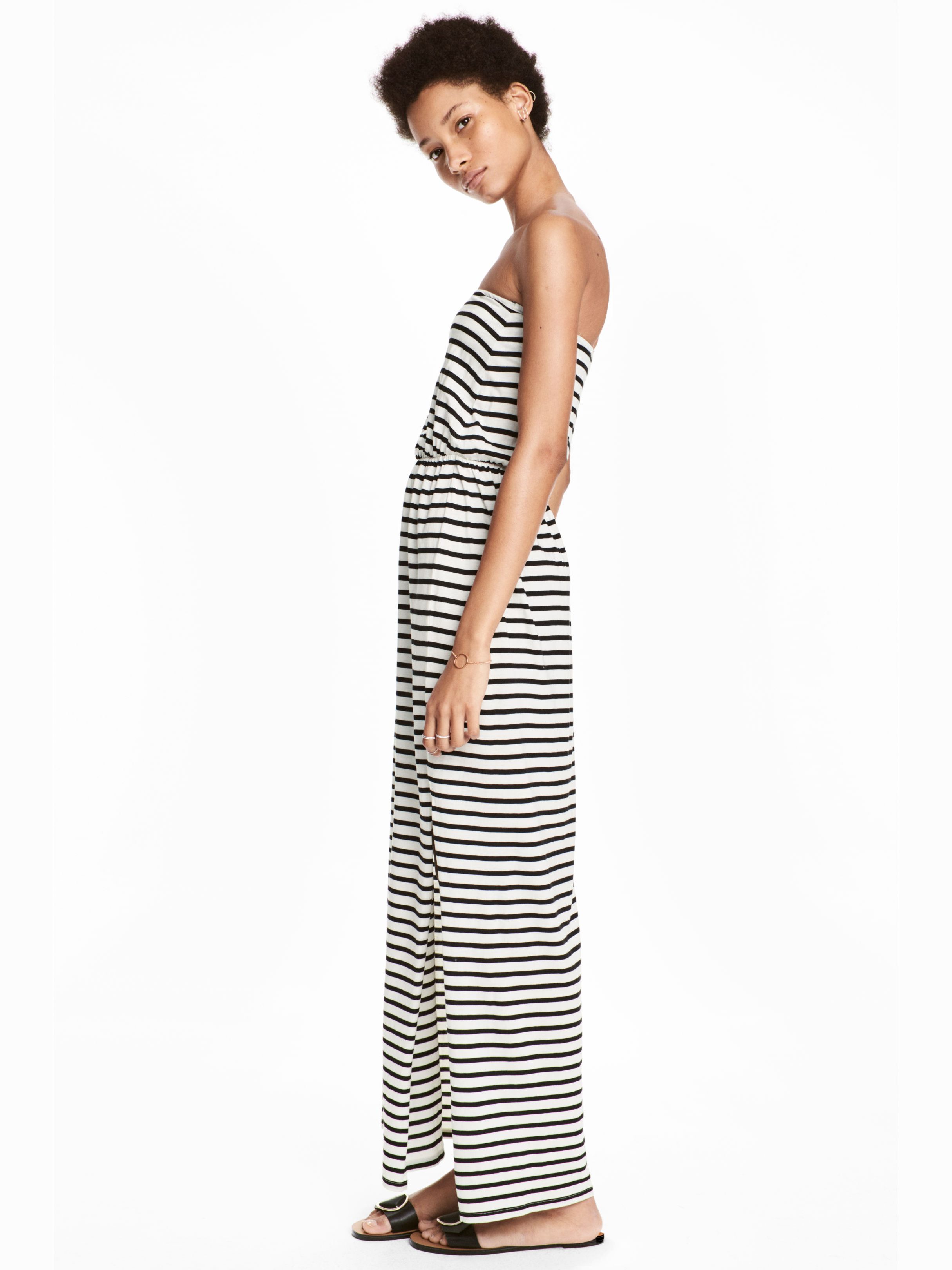 

Платье H&M 2200945-AAMY XL Черное с белым