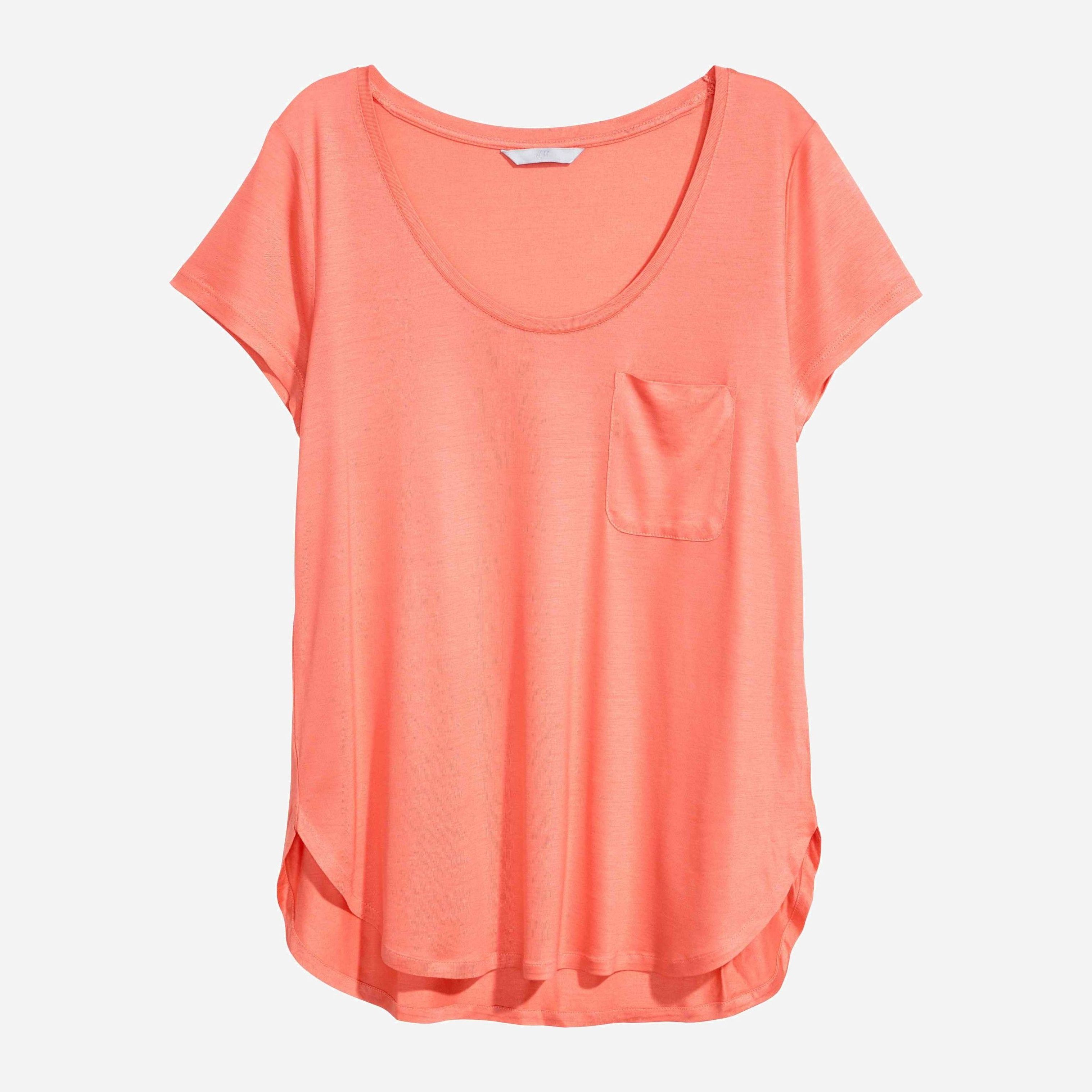 

Футболка H&M 5486136-ACVD L Коралловая