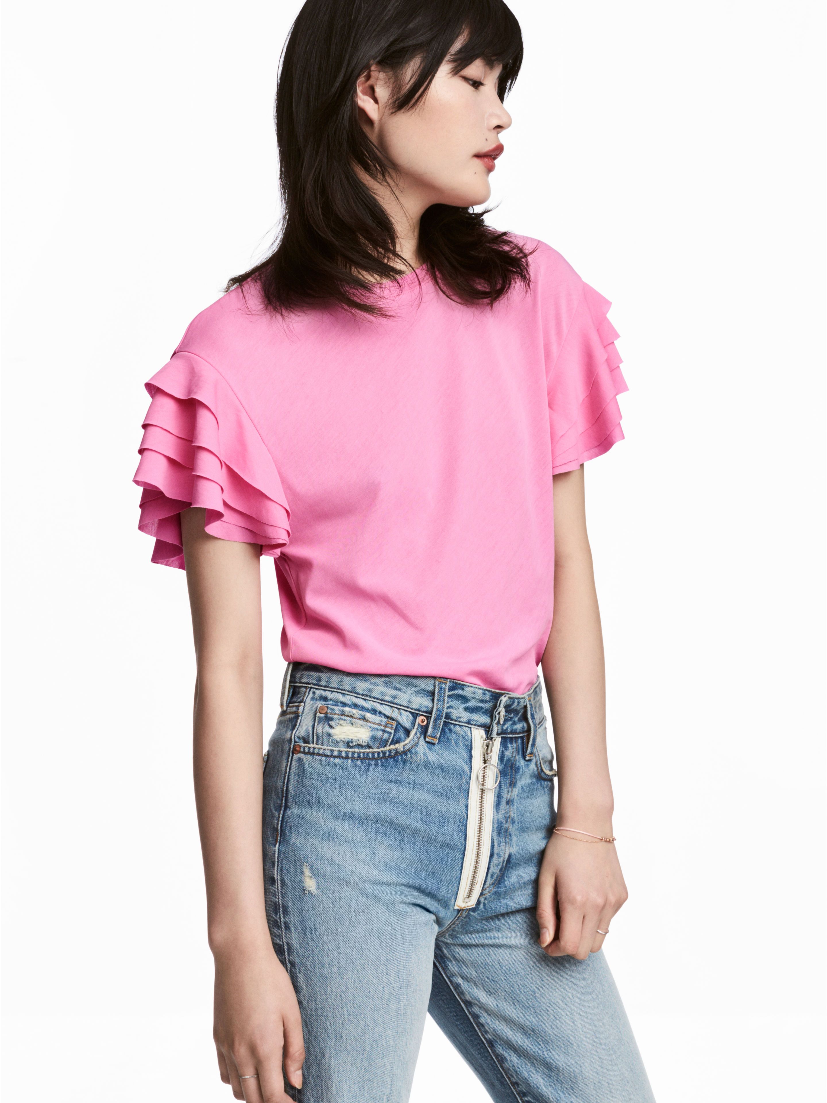 

Блузка H&M 5597616-ACWG 38 Розовая