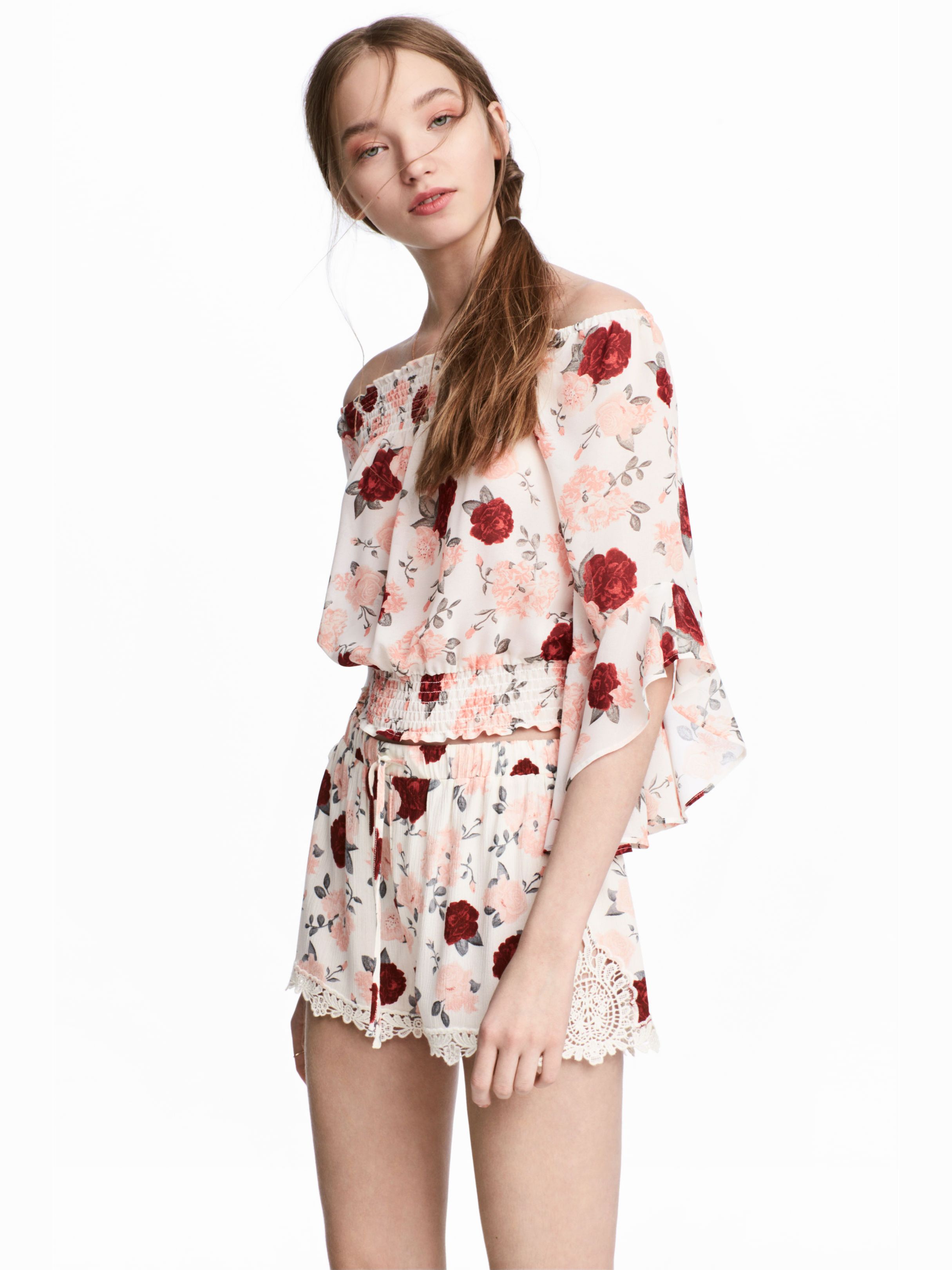 

Топ H&M 4046096-AAPB 44 Белый