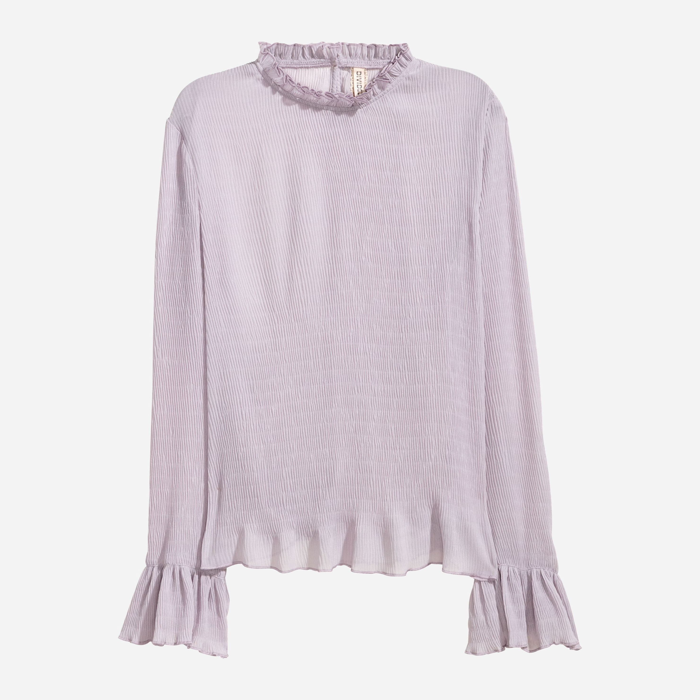 

Блузка H&M 5368606-ACWY 36 Светло-фиолетовая