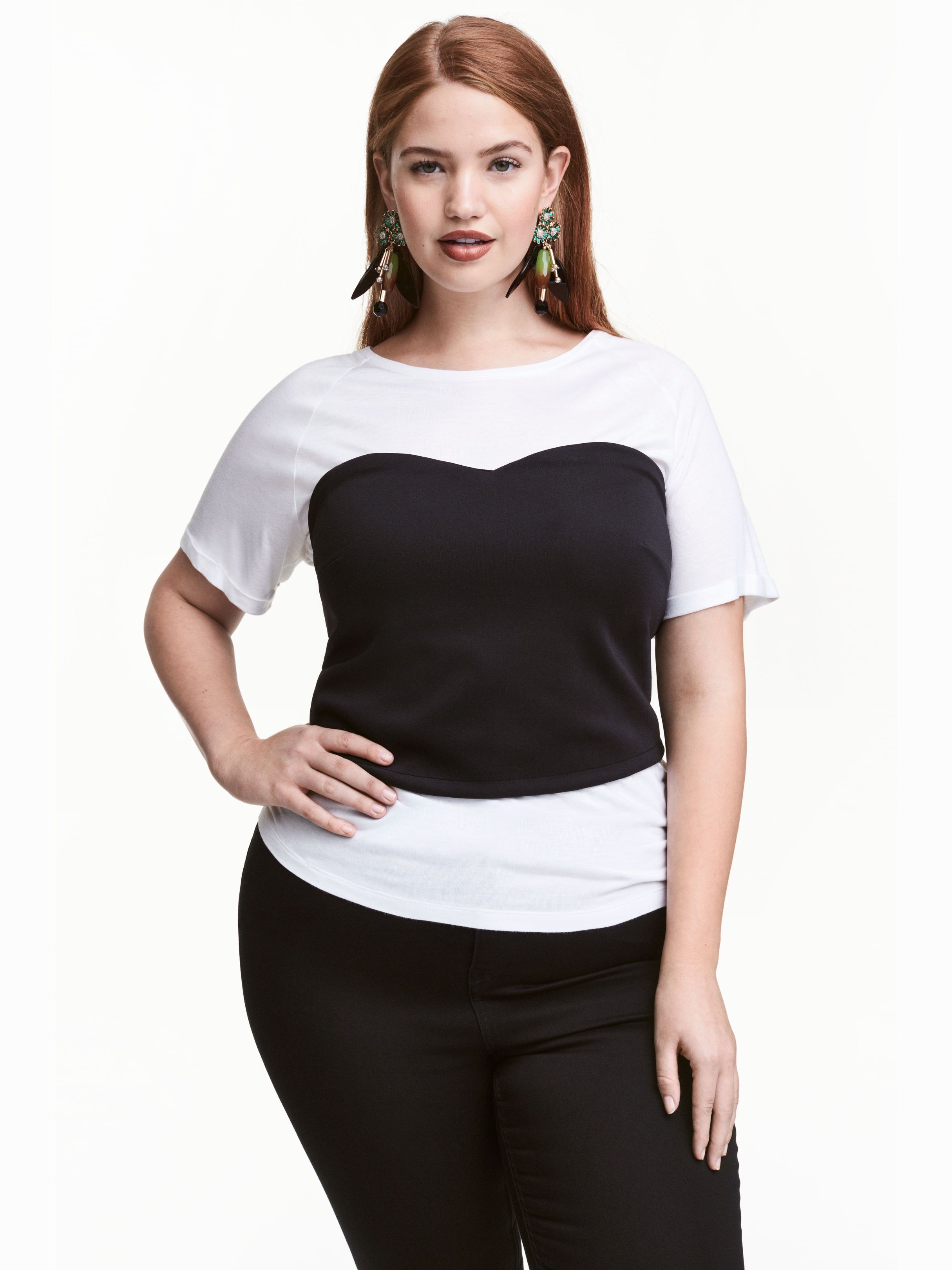 

Топ H&M 4072034-AAAD 2XL Черный