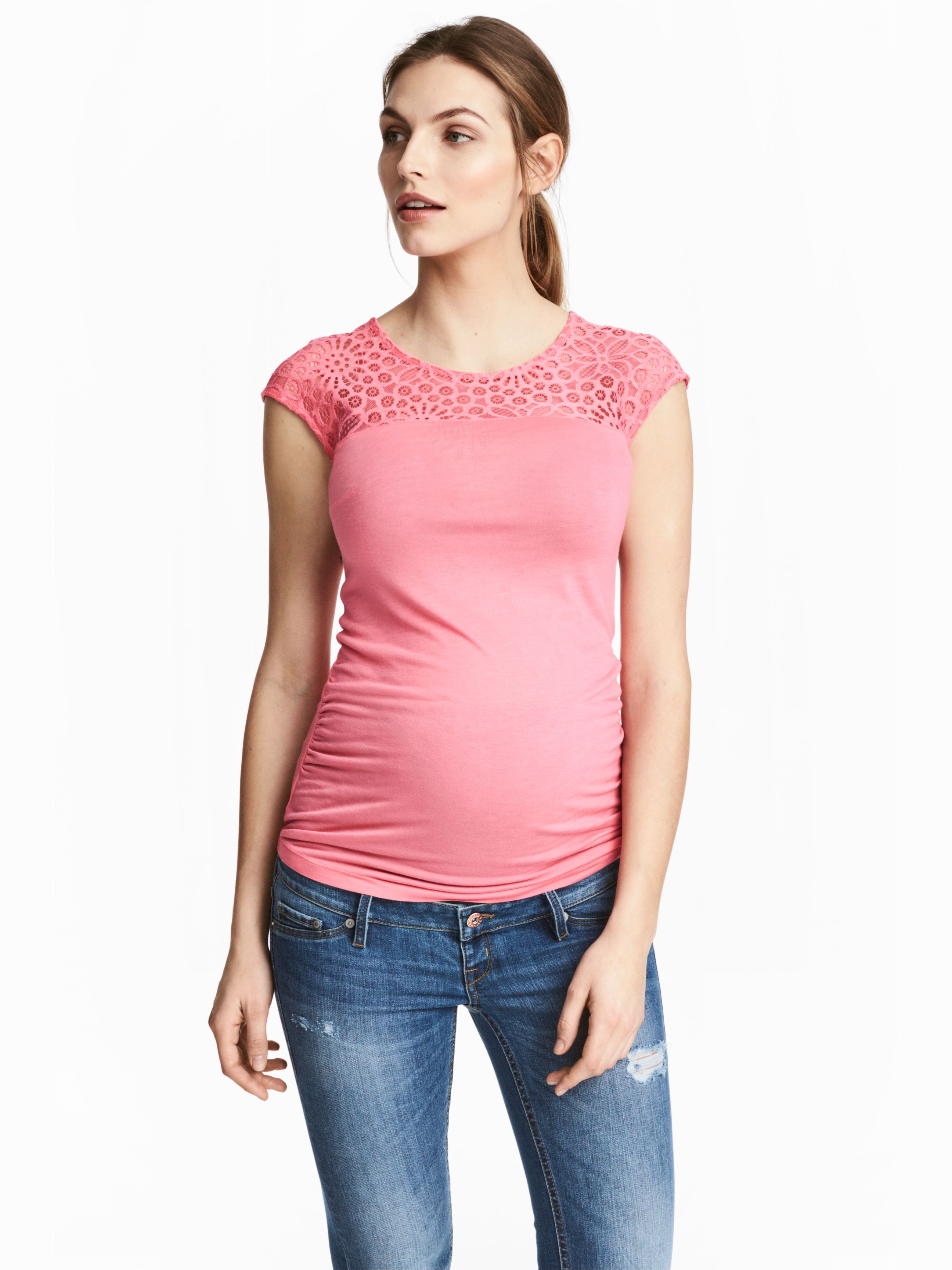 

Футболка для беременных H&M Mama 3817525-ACWG XL Розовая