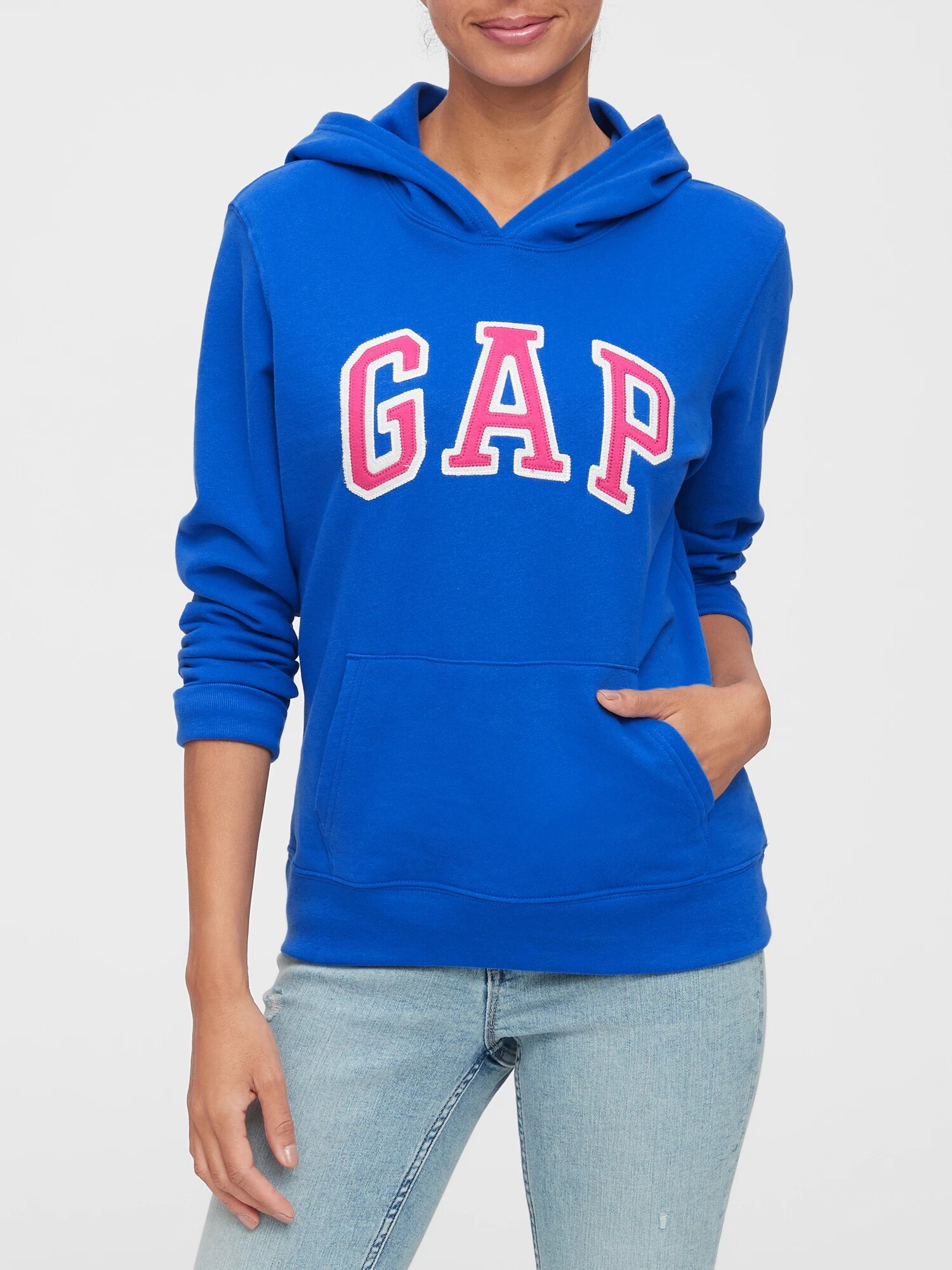 

Женская толстовка худи GAP с капюшоном art652441 (Синий, размер S)