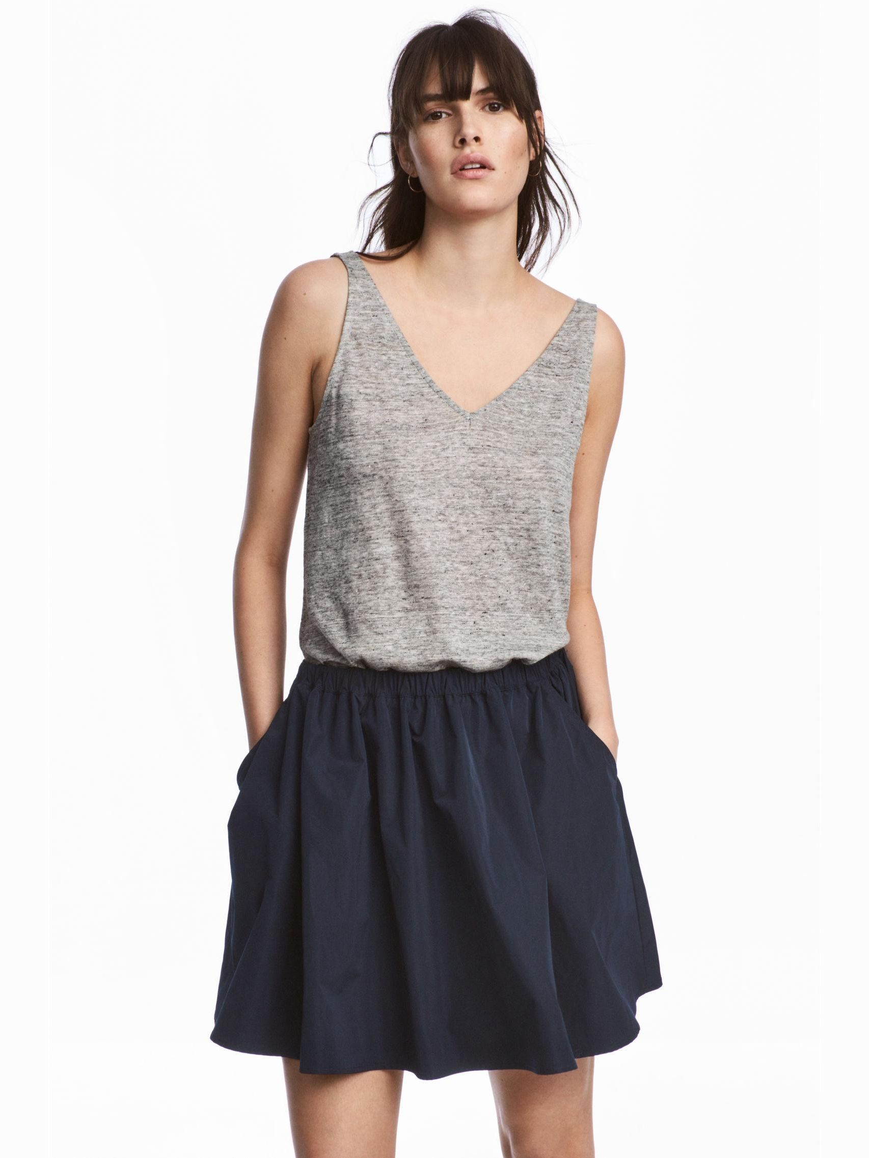 

Майка H&M 5226388-ACXW S Темно-серая