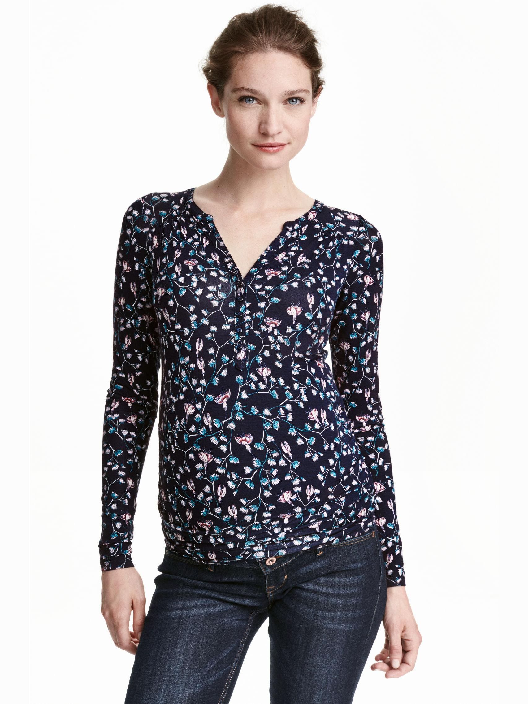 

Блузка H&M 3986224-AARR S Темно-синяя