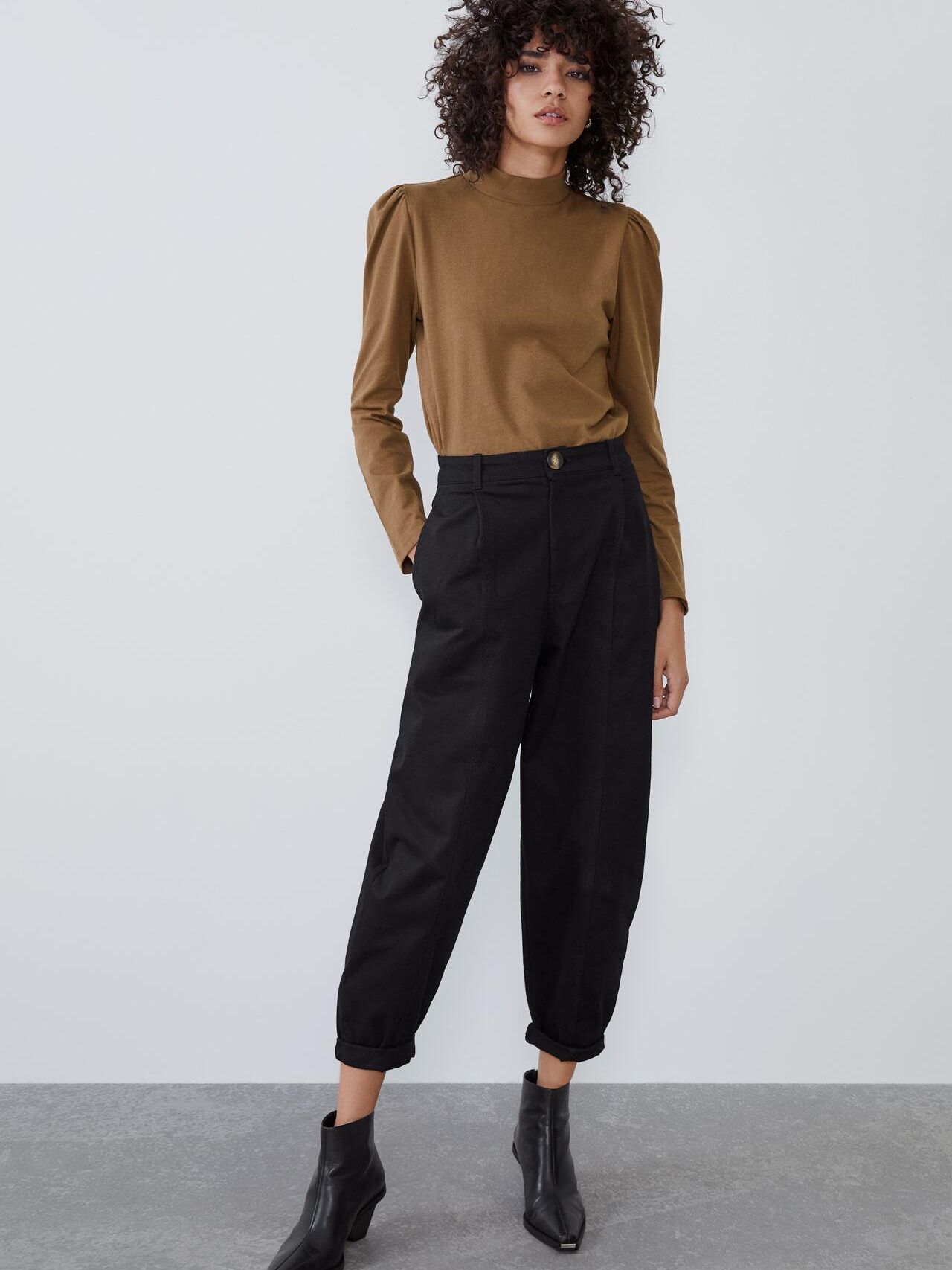 

Лонгслив Zara 4174/863/700-ACVE L Коричневый