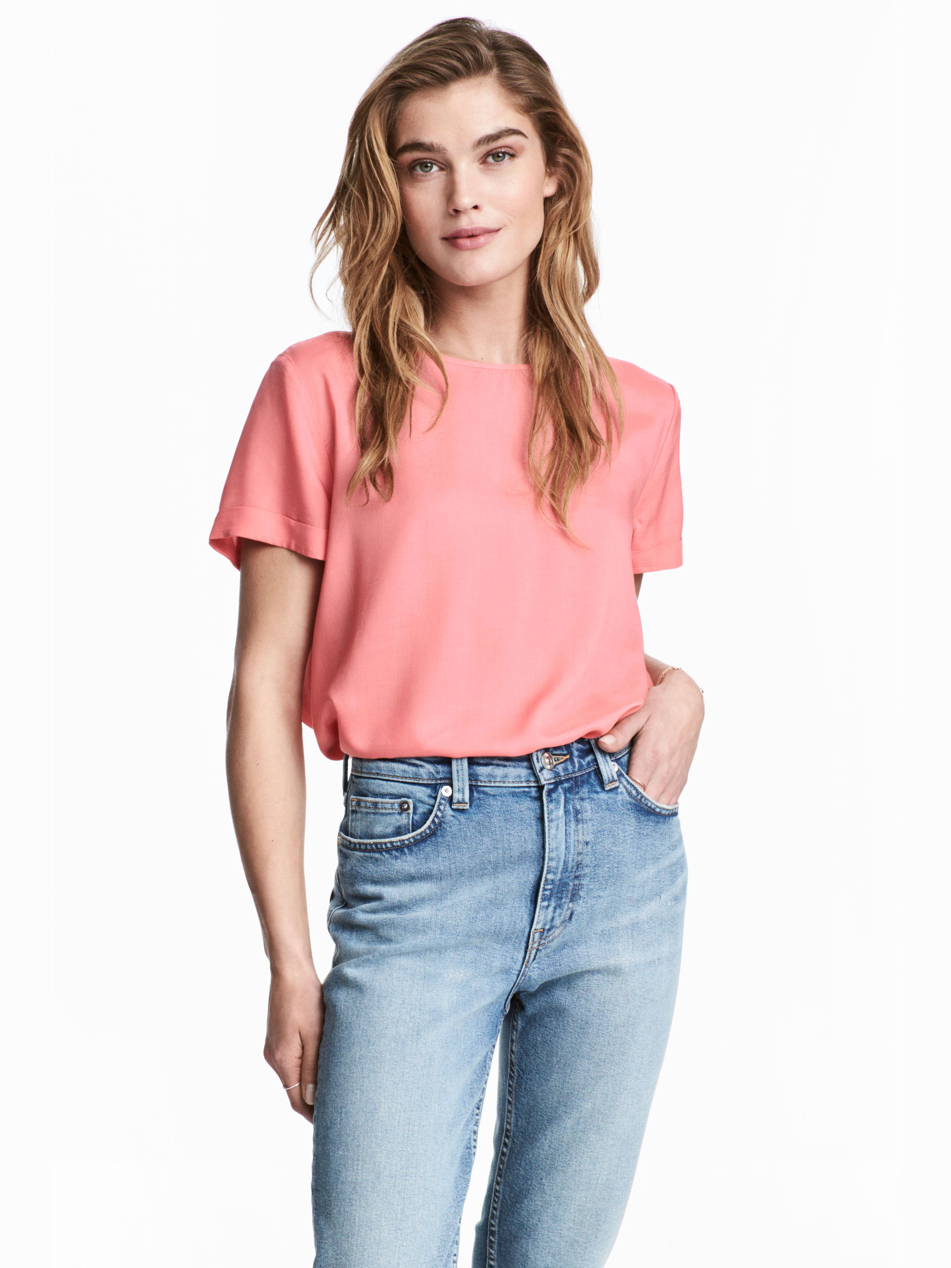 

Блузка H&M 5029215-ACWG 34 Розовая