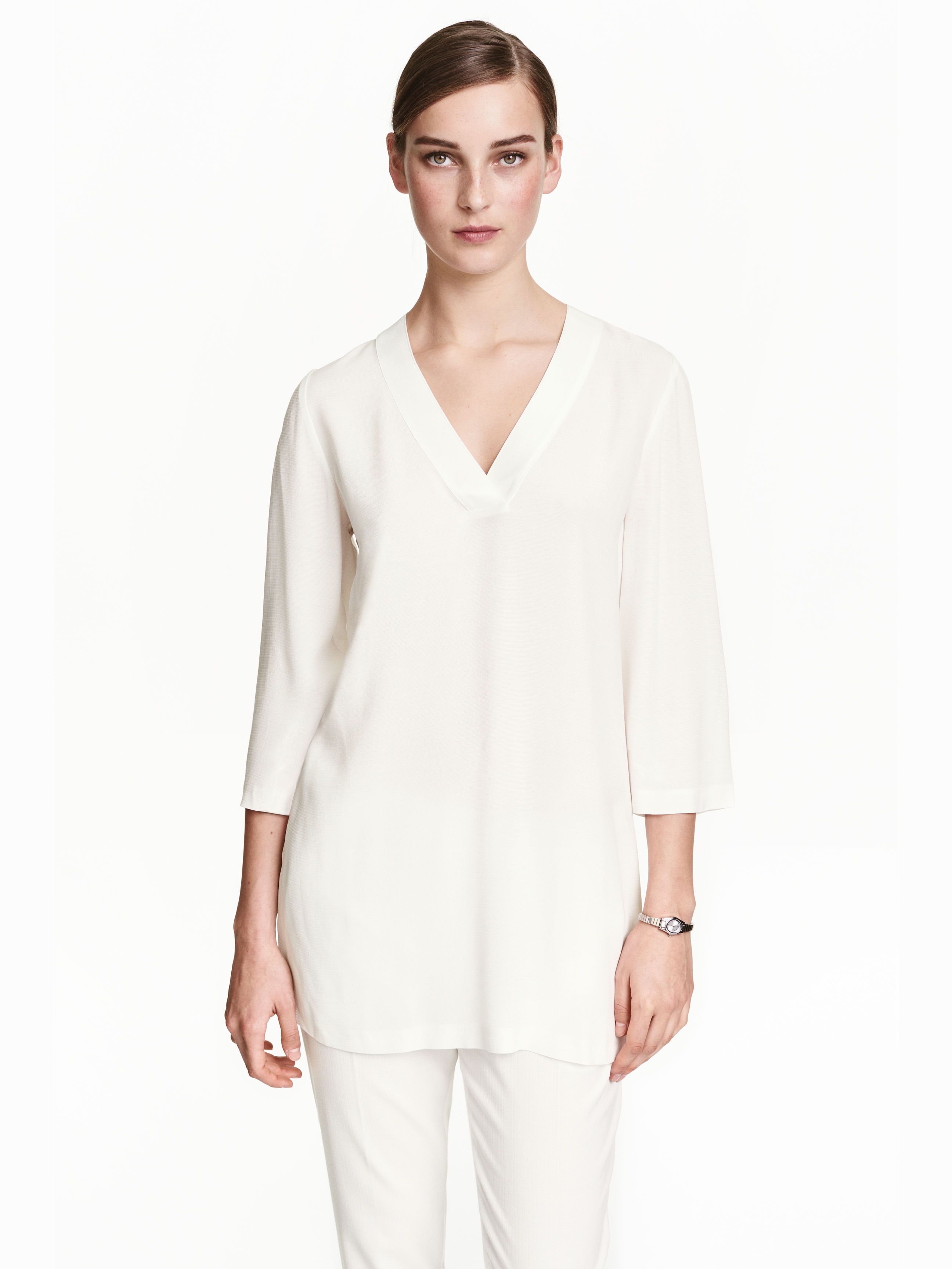 

Блузка H&M 3805083-z 34 Молочная
