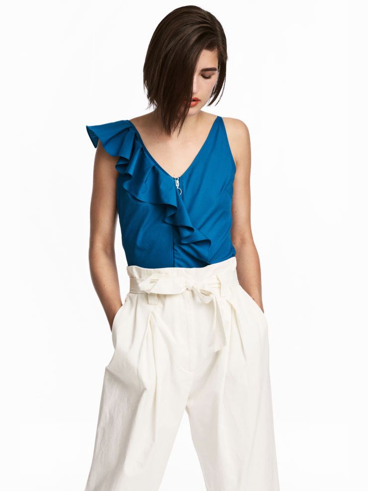 

Топ H&M 5512186-ACXD 40 Синий