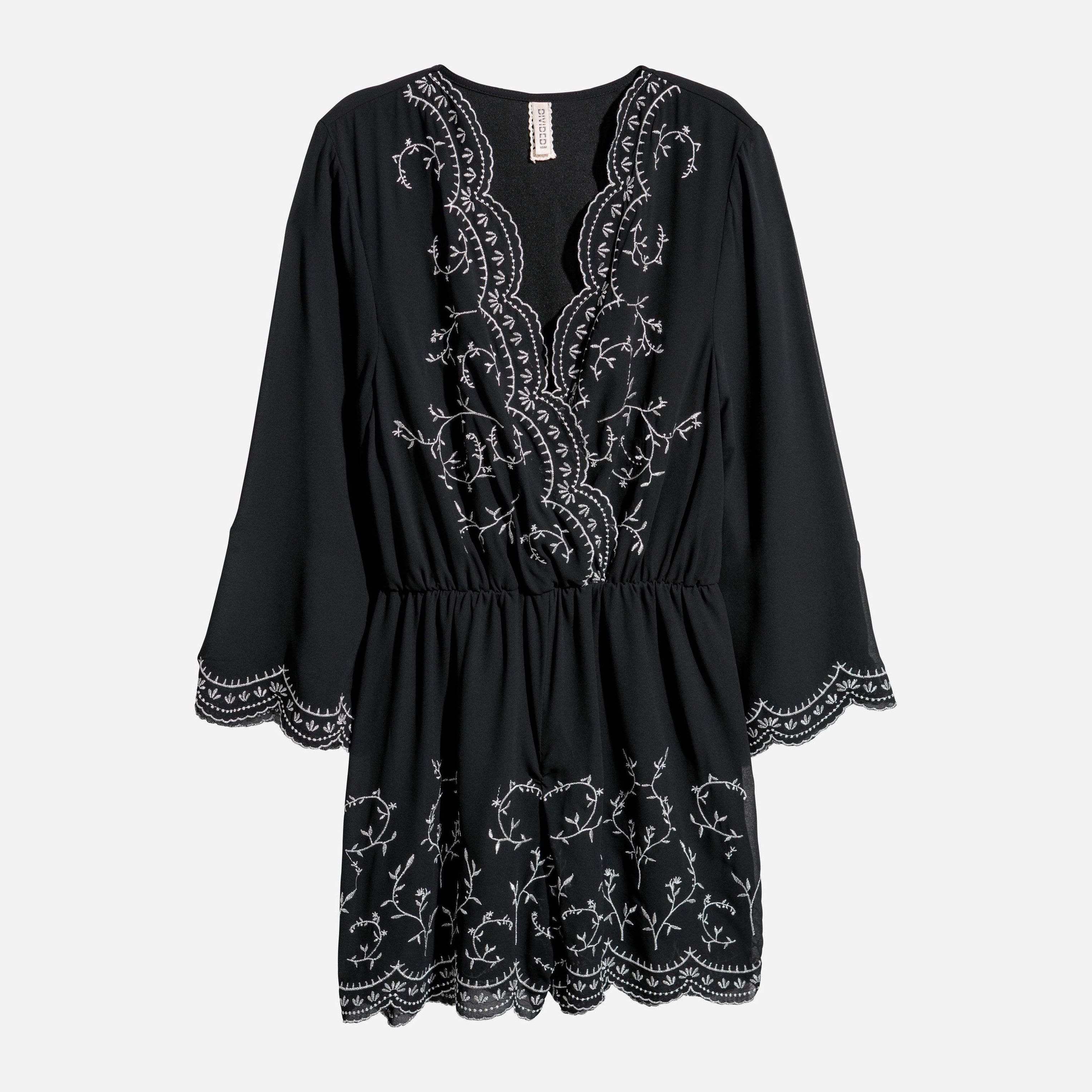 

Комбинезон H&M 5794697-AAOA 34 Черный с серебристым