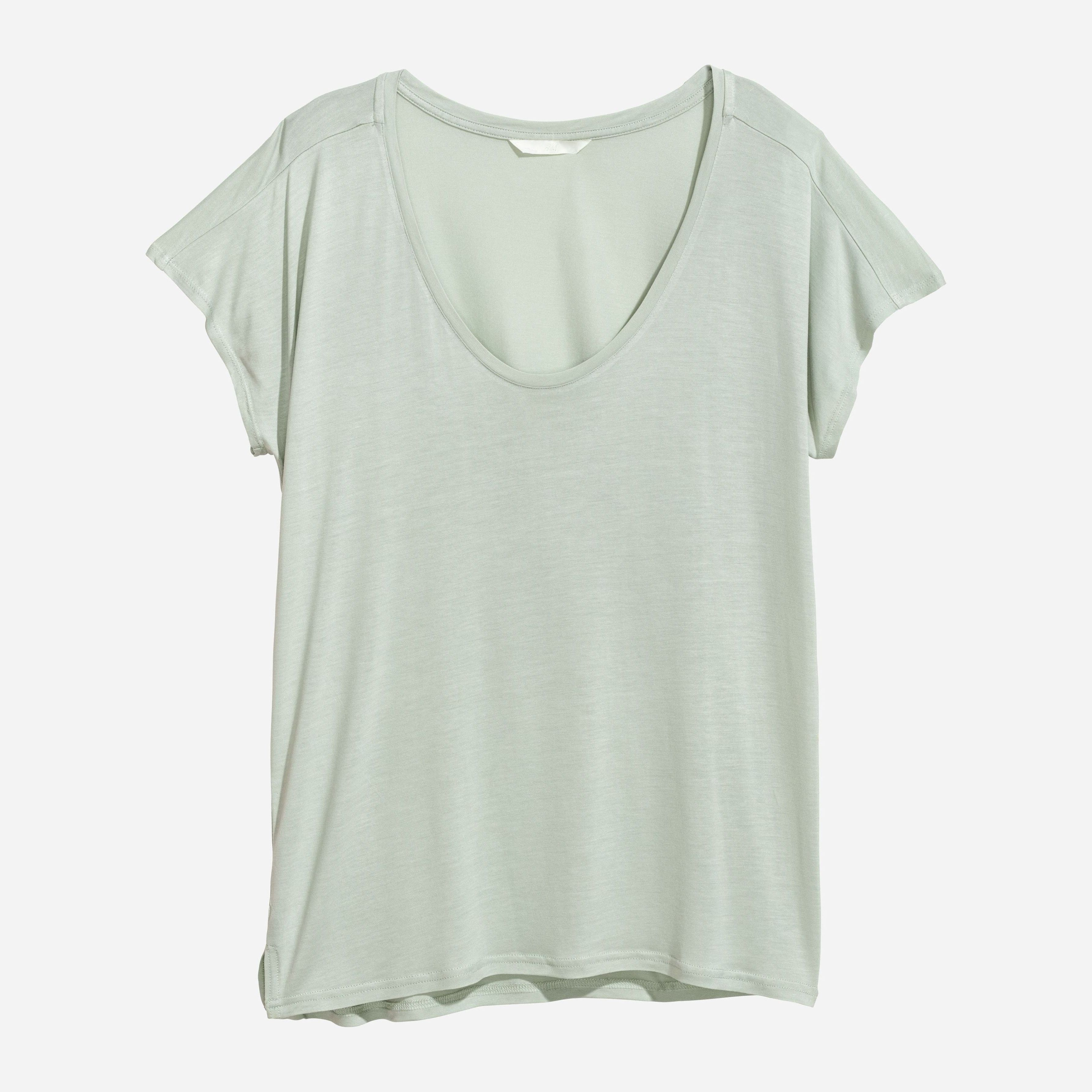 

Футболка H&M 5732376-ACUB XS Бледно-зеленая