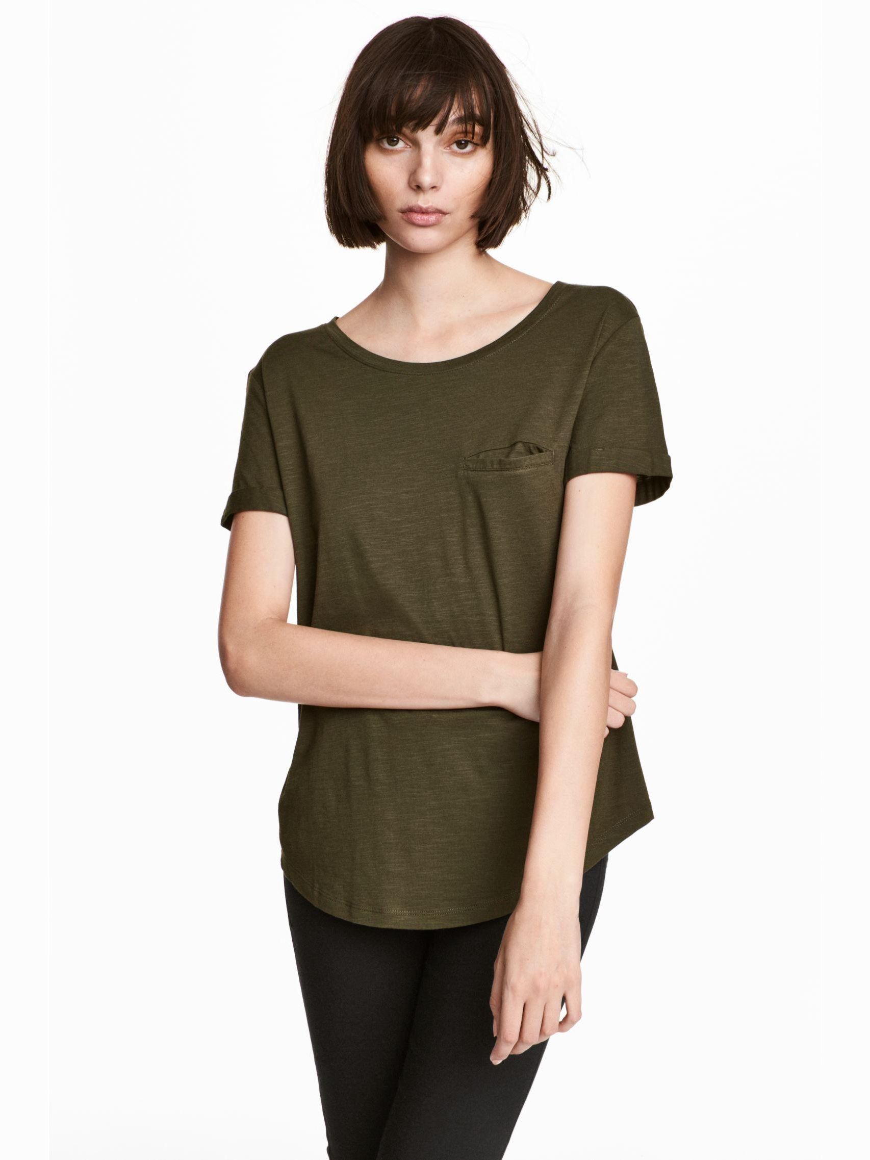 

Футболка H&M 5545989-ABTE M Болотная