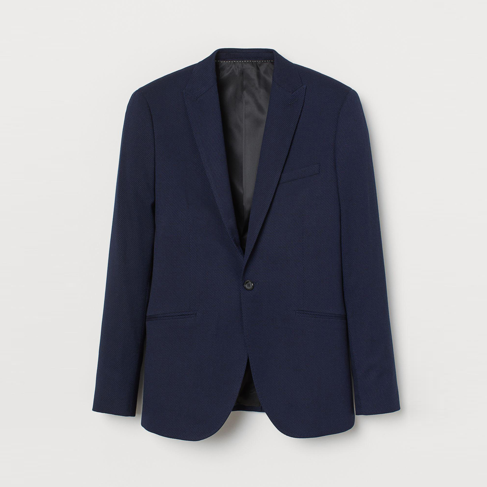 

Пиджак H&M 7855201-AAQJ 48 Темно-синий
