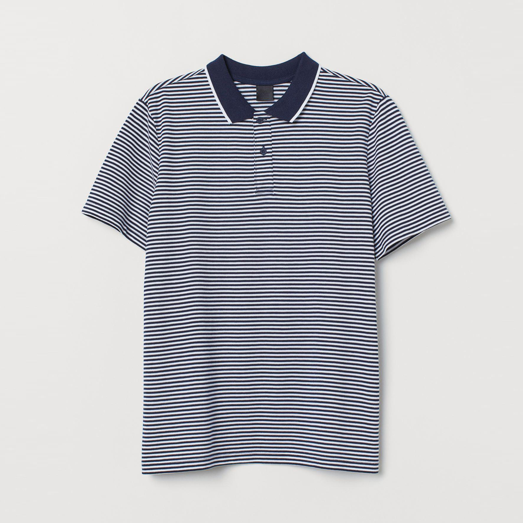 

Поло H&M 7376919-AEFZ XXL Белое-черное в полоску
