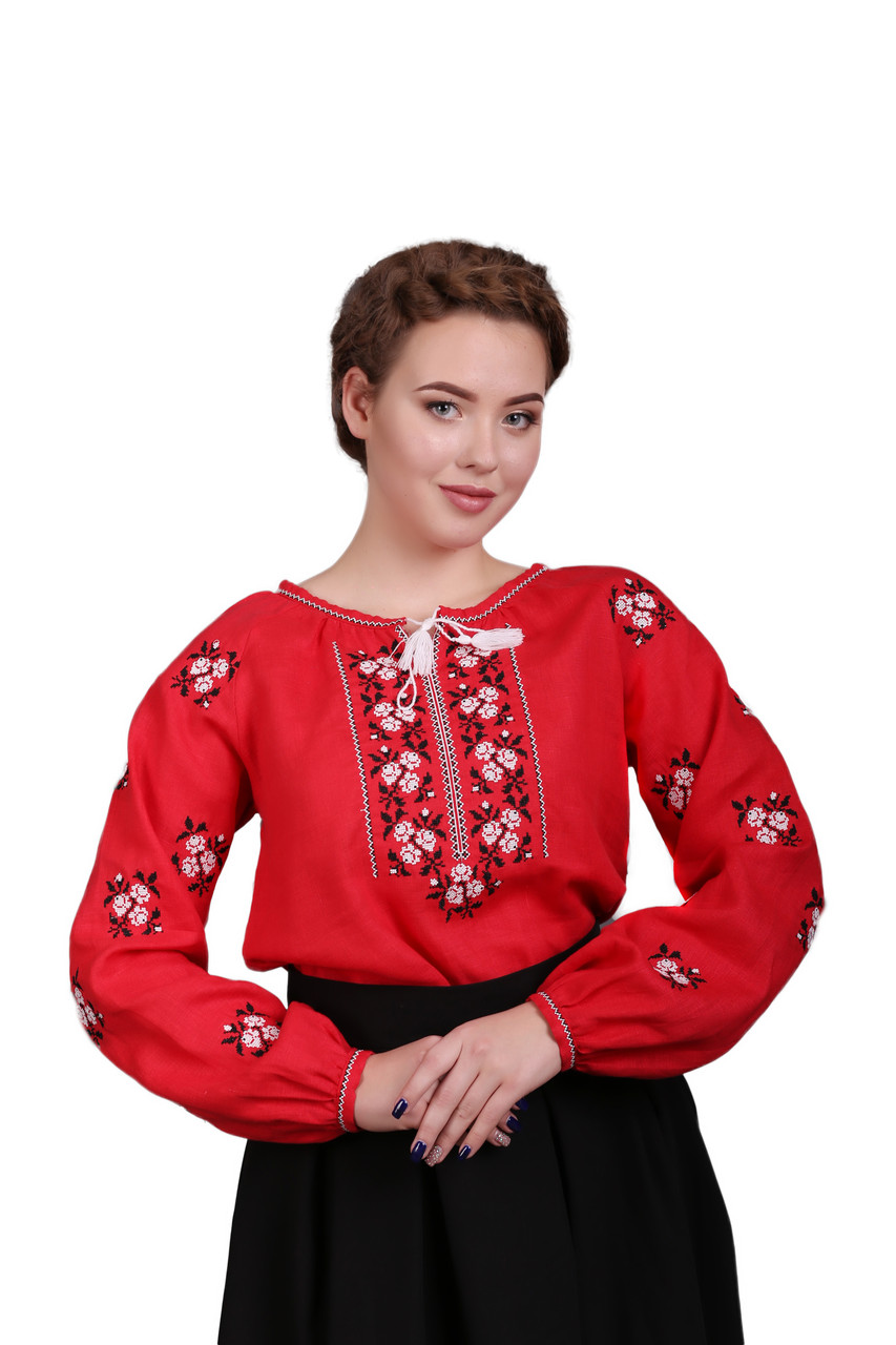 

Вишиванка Narodnyy Butik Розочка Комсомольська 58 Красная 1010.1