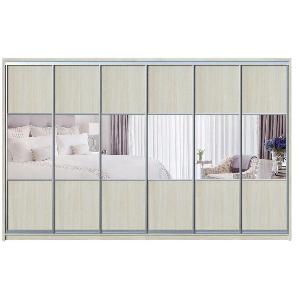 

Шкаф-купе Zevs Шестидверный Комби 460х45х210 дуб молочный