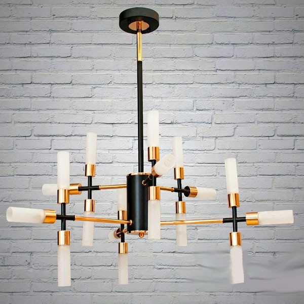 

Люстра LED DIASHA Лофт 81838/24BK+G