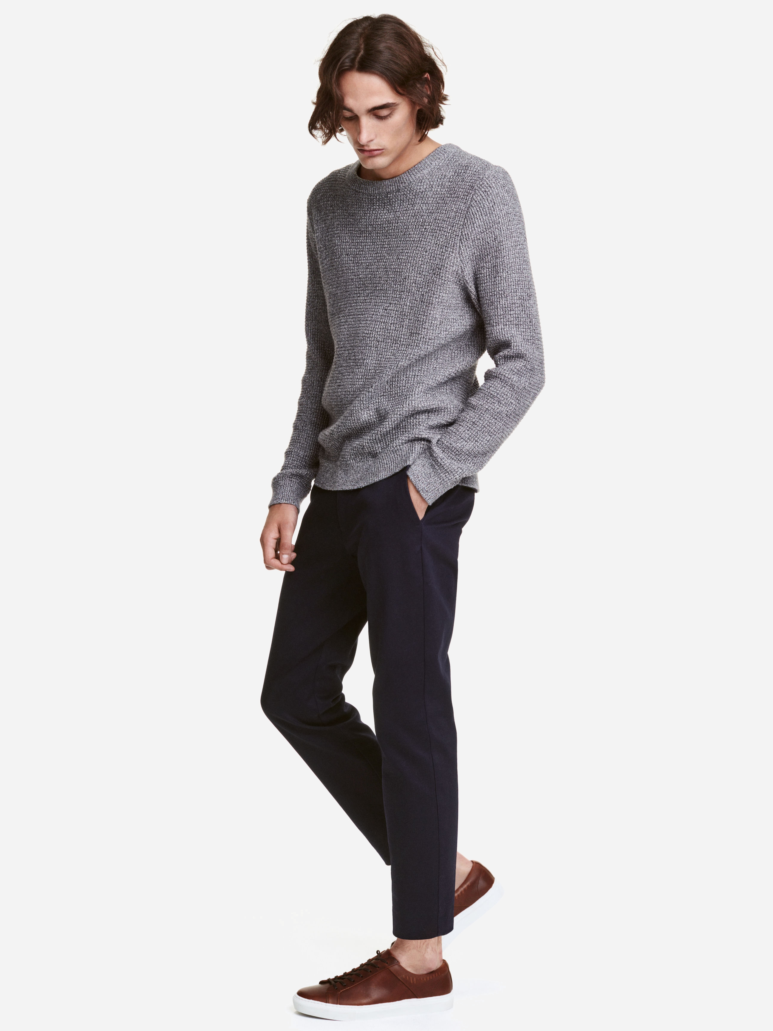 

Брюки H&M 0426254_04  Темно-синие, Брюки H&M 0426254_04 48 Темно-синие