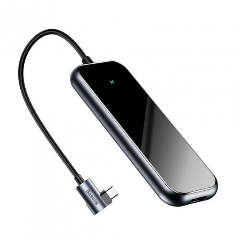 HUB адаптер USB BASEUS Multi-functional Type-C to 3 USB3.0+HDMI 4K+Type ...
