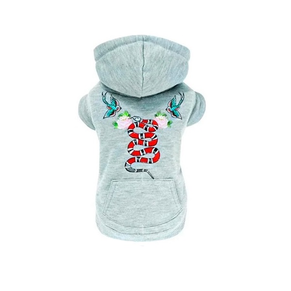 

Куртка с капюшоном для собак Croci Street Snake зима, серый, 40 см