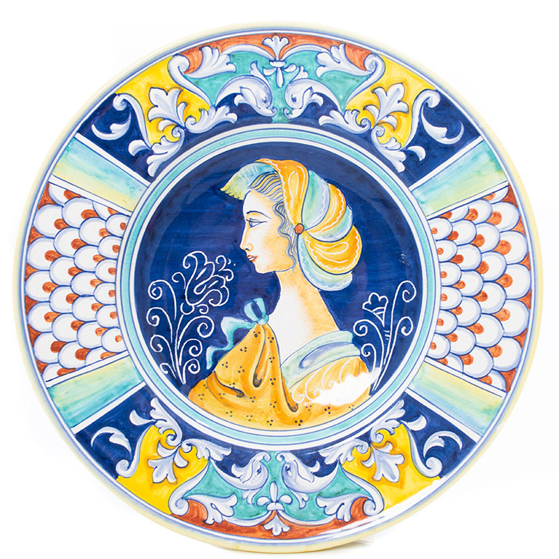 

Керамическая декоративная тарелка с антикварным дизайном Museo Plate