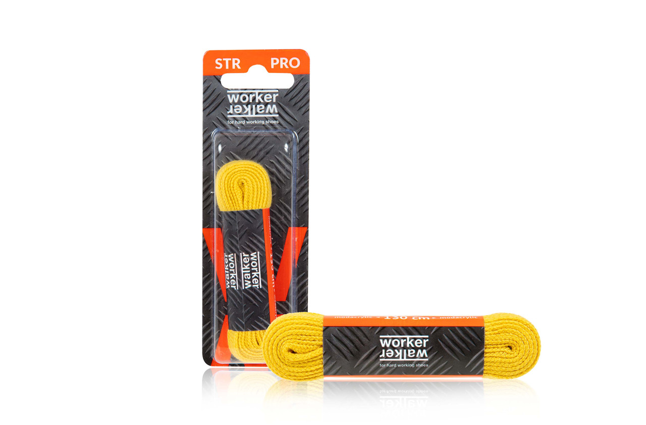 

Прочные шнурки для обуви Worker Walker STR PRO плоские Желтые 150