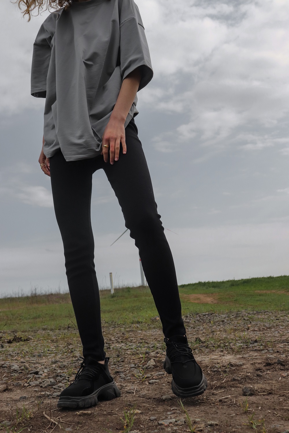 

Лосины SKRIPKA «Rubber» черные M S340