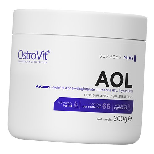 

L-Аргинин L-Орнитин L-Лизин, AOL, Ostrovit 200г (27250022)